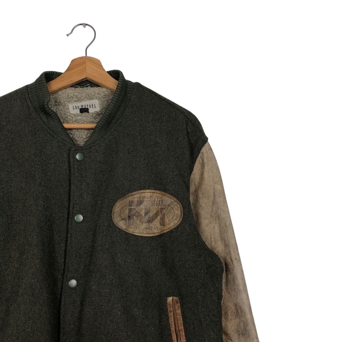 Japanese Brand 📌Vintage Leather Bomber Jacket The Market Issey Miyake Size US L / EU 52-54 / 3 - 7 Thumbnail