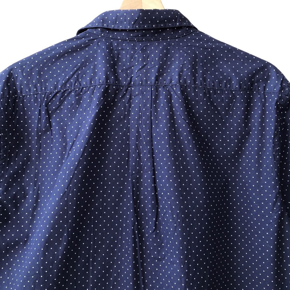 Barneys New York × Indigo Barneys New York Japanese Wabash Dot Indigo Shirt Size US XL / EU 56 / 4 - 4 Thumbnail