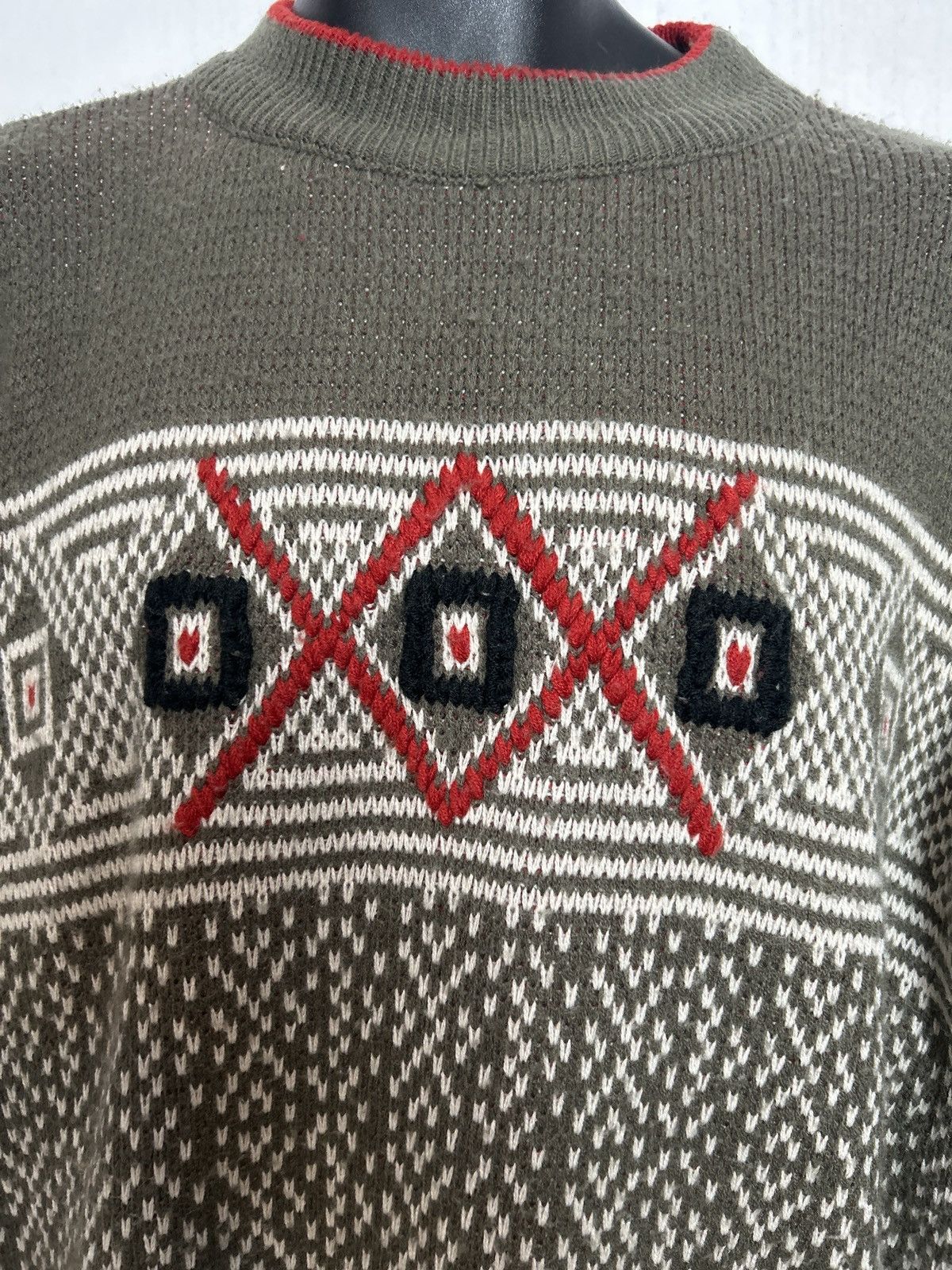 McGregor Vintage McGregor Sweater Men’s XL – 80s Geometric Knit Size US XL / EU 56 / 4 - 2 Thumbnail