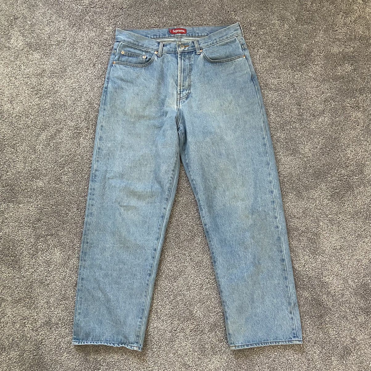 Supreme Supreme Baggy Jeans Washed Indigo 32 SS22 | Grailed