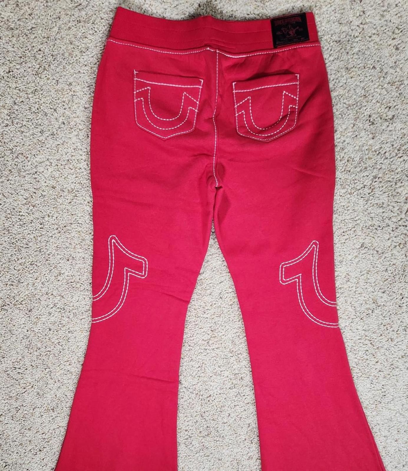 True Religion NWD True Religion Pull-On Flare Jeans Red Anniversary M Size 32" / US 10 / IT 46 - 7 Thumbnail