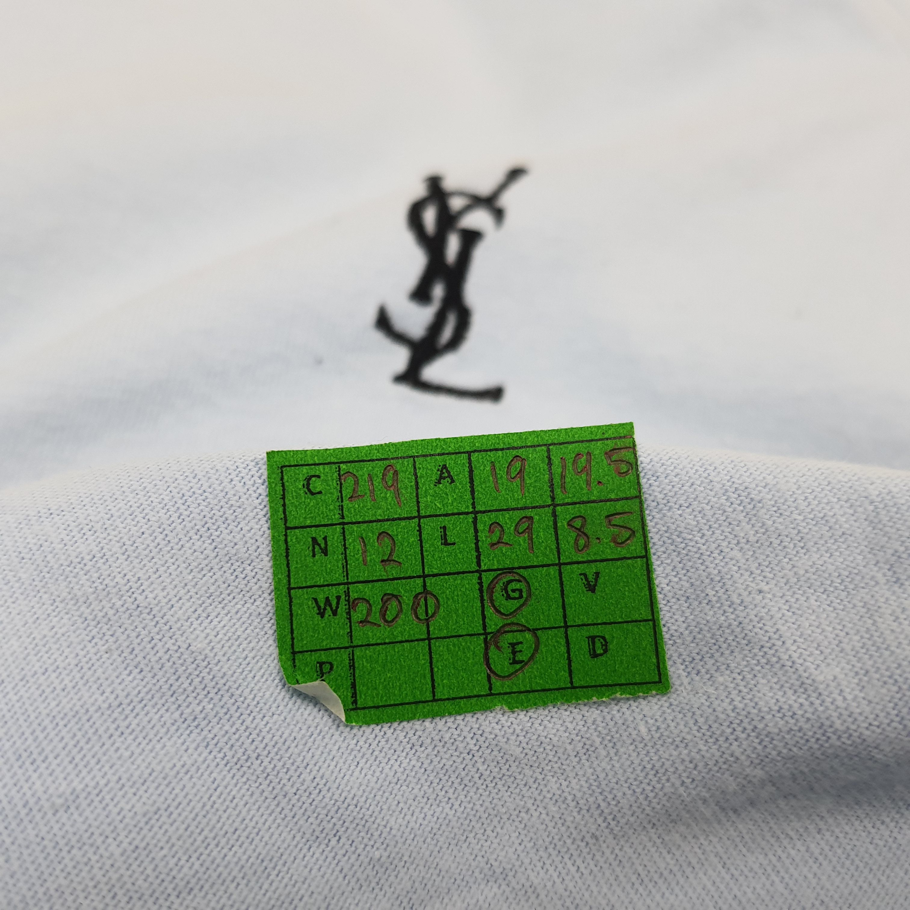 Vintage Yves Saint Laurent Embroidery Logo Tshirt C219N12