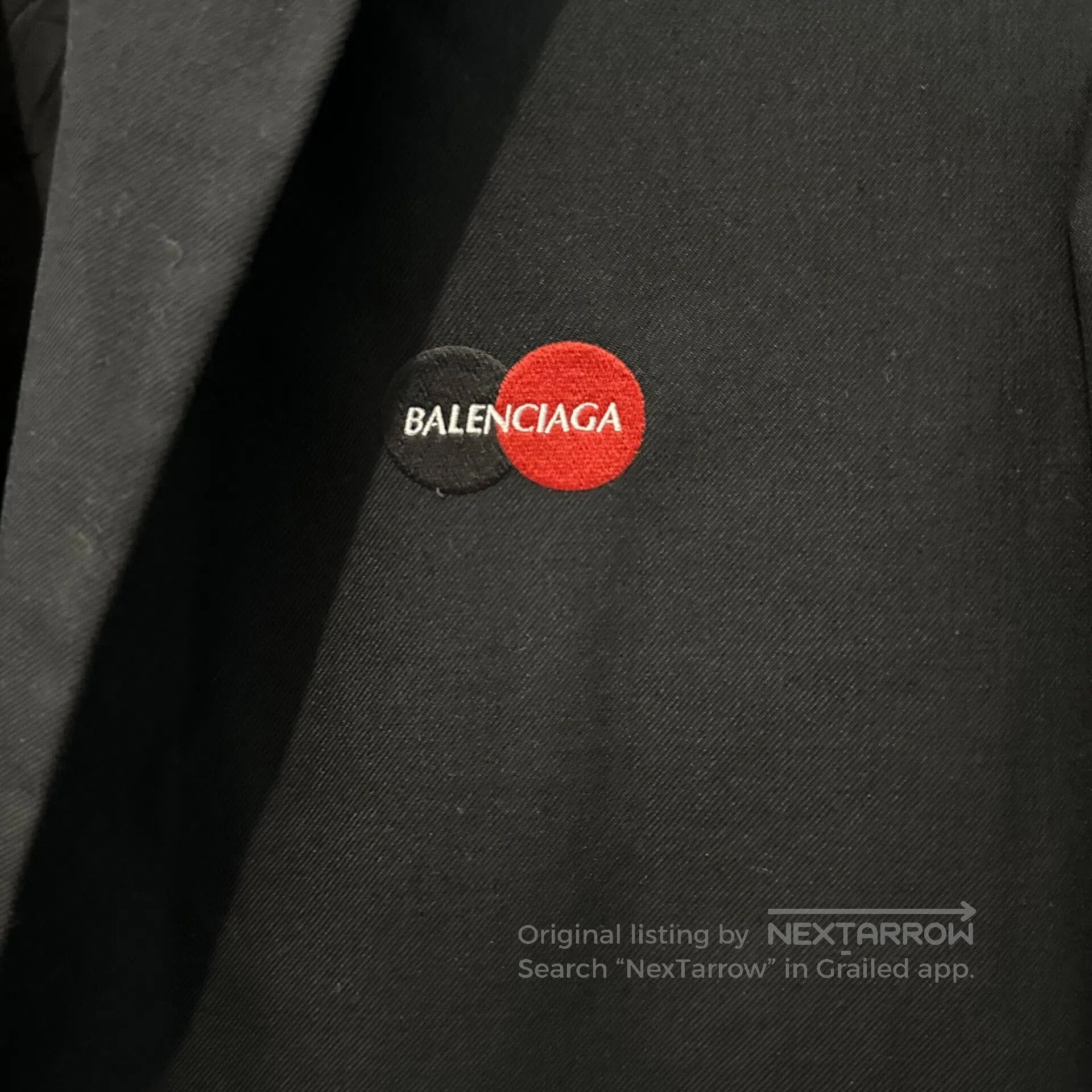 Balenciaga balenciaga black blazer with logo interior. Size US S / EU 44-46 / 1 - 2 Thumbnail