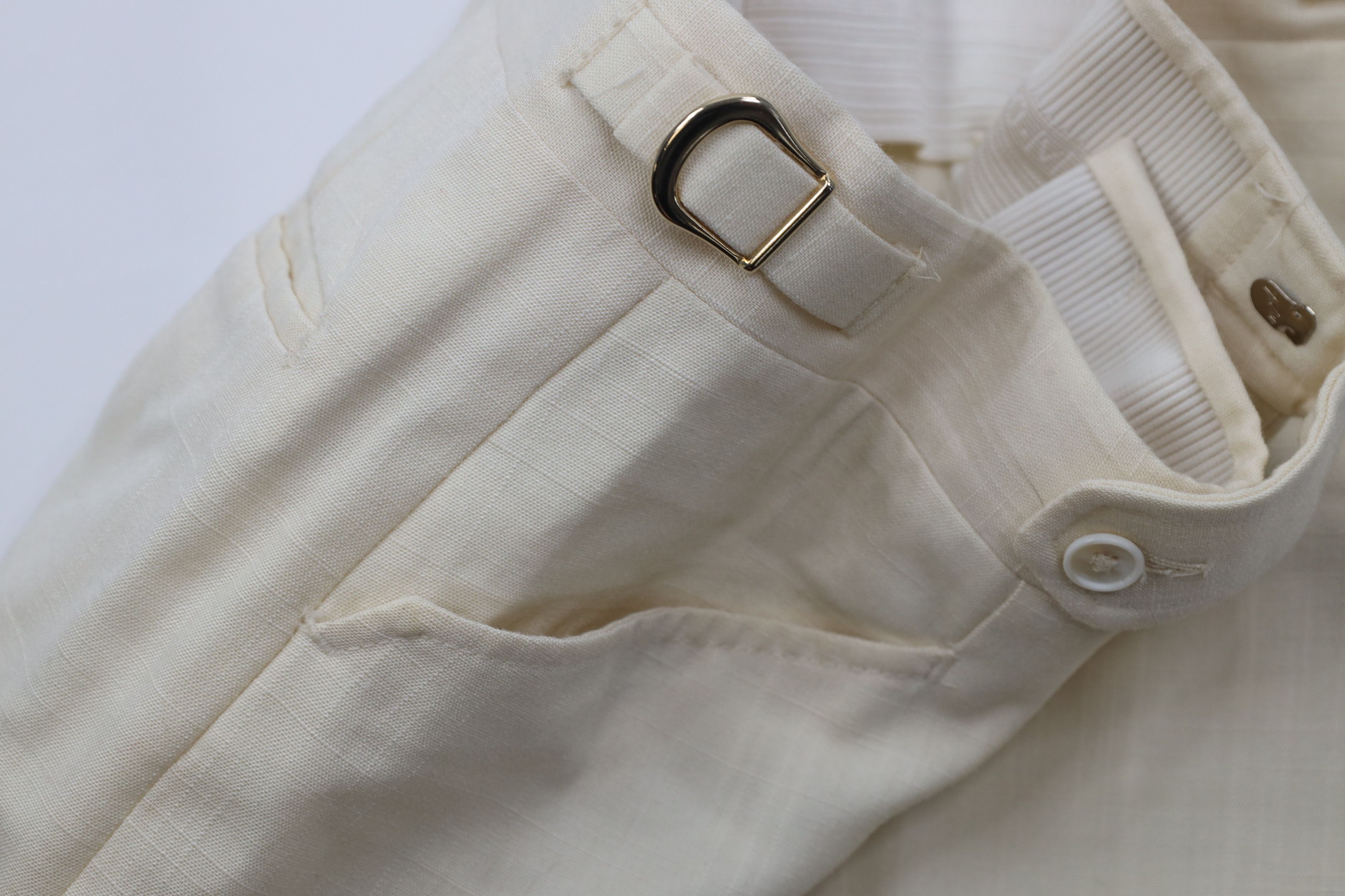 Vintage AS IS Vintage 70s Streetwear Linen Blend Wide Leg Pants Size US 34 / EU 50 - 9 Thumbnail