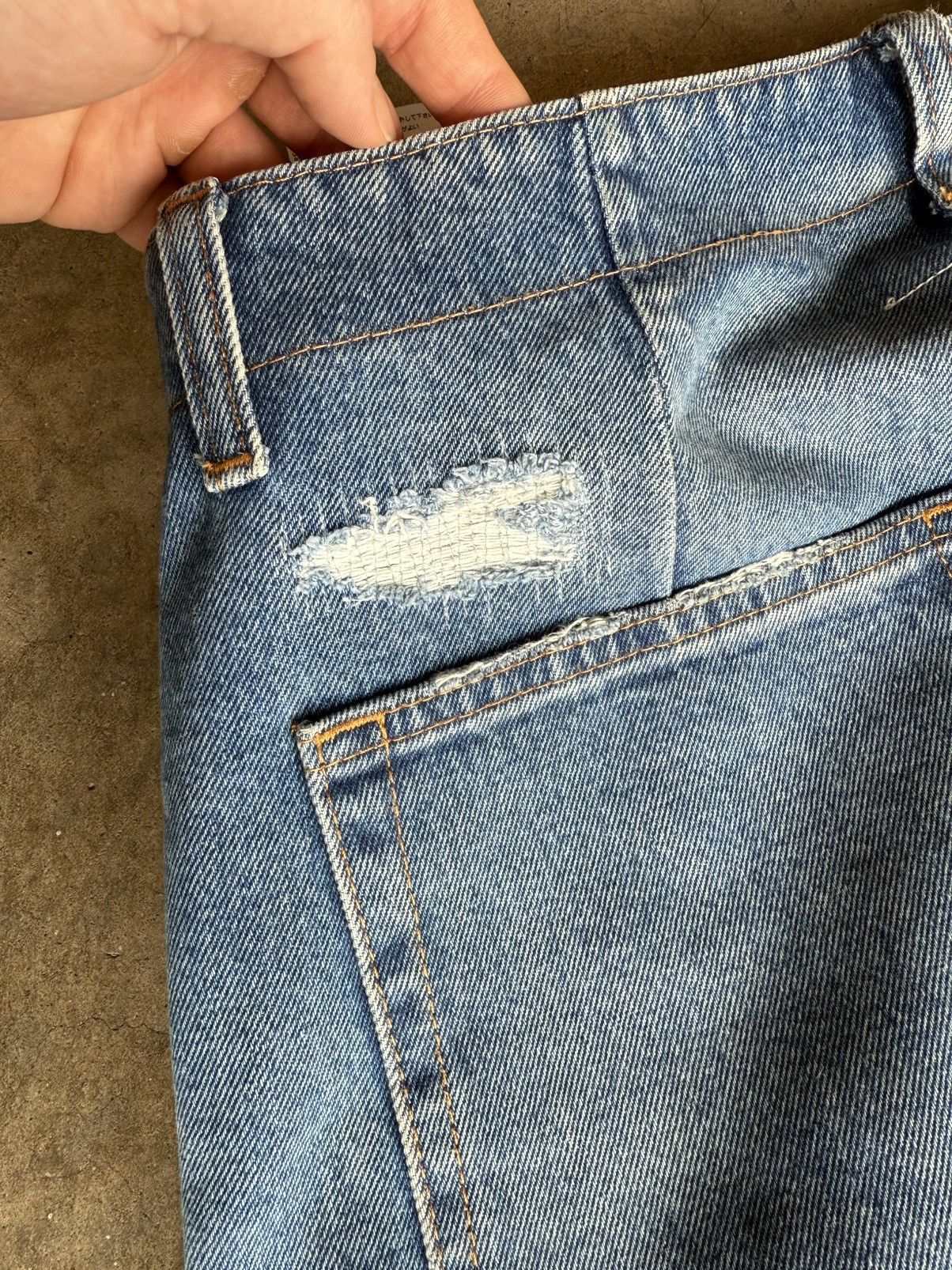 Maison Margiela MM6 Distressed Baggy Jeans