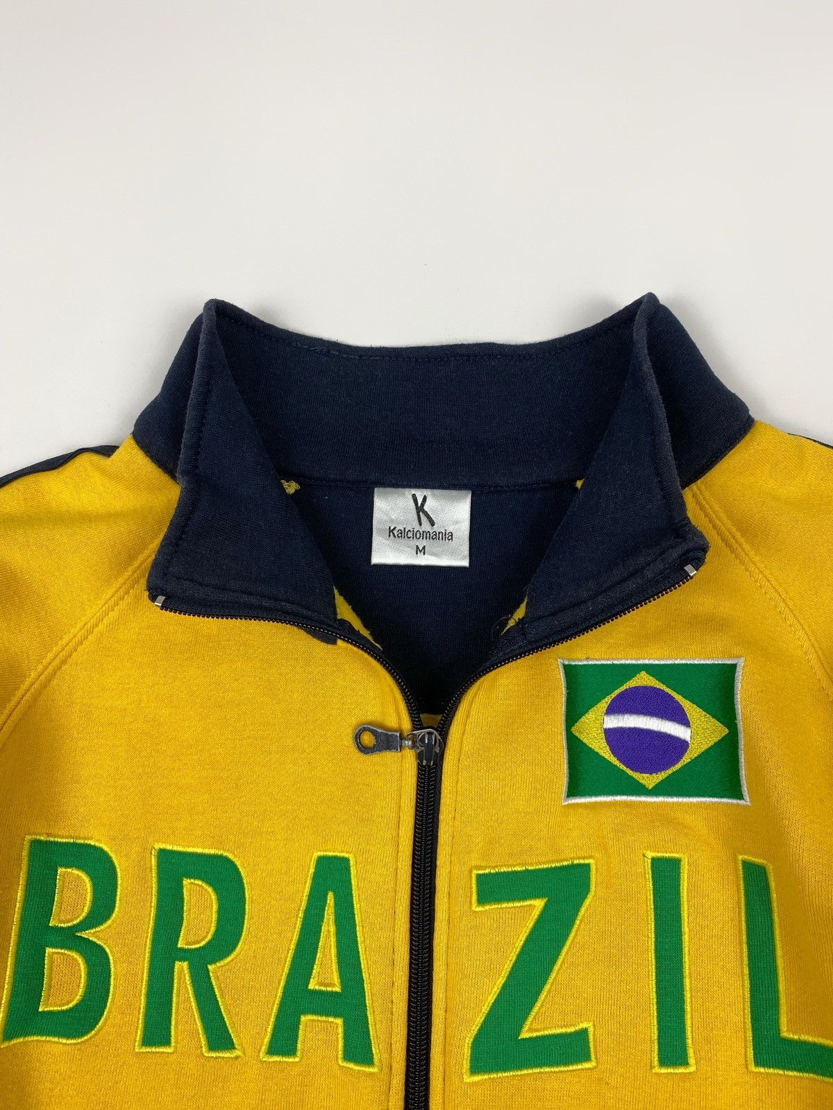 Vintage Y2K Vintage Kalciomania Brazil Team Track Top Size US M / EU 48-50 / 2 - 3 Thumbnail