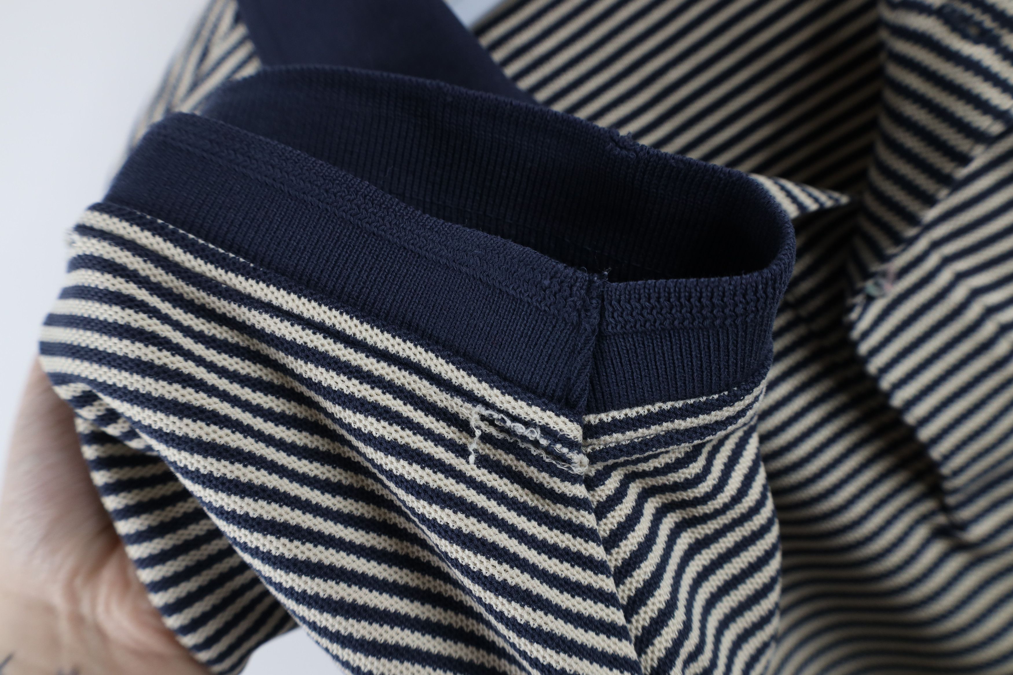 L.L. Bean × Vintage Vintage LL Bean Striped Double L Knit Collared Polo Shirt Size US L / EU 52-54 / 3 - 6 Thumbnail