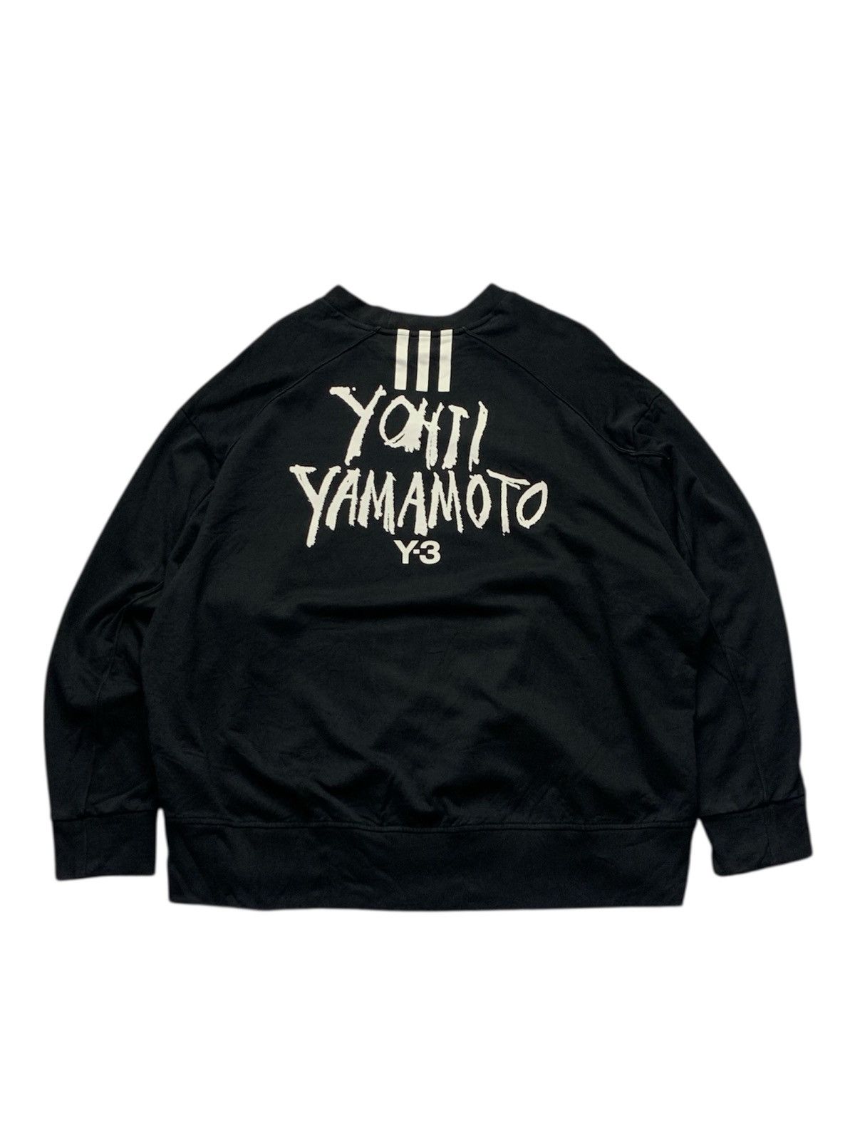 Yohji Yamamoto 🐍 SOLD🐍Adidas Y3 Yohji Yamamoto Signature Graphic Crew Size US XL / EU 56 / 4 - 1 Thumbnail