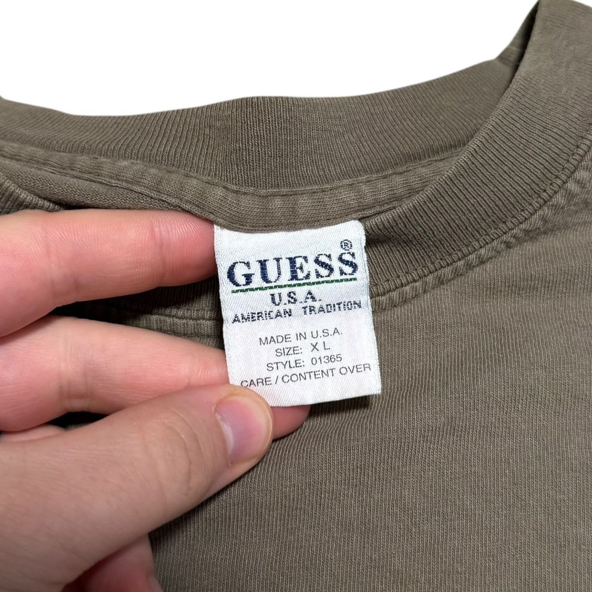 Guess × Vintage Vintage 90s Guess Originals USA Long Sleeve Shirt Adult 2XL Size US XXL / EU 58 / 5 - 8 Thumbnail