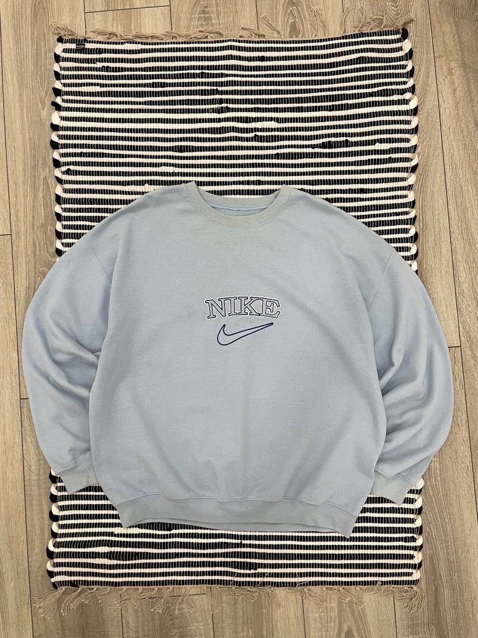 Japanese Brand × Nike × Vintage Vintage Nike Bootleg Big Logo Sweatshirt Y2K Size US XL / EU 56 / 4 - 1 Thumbnail