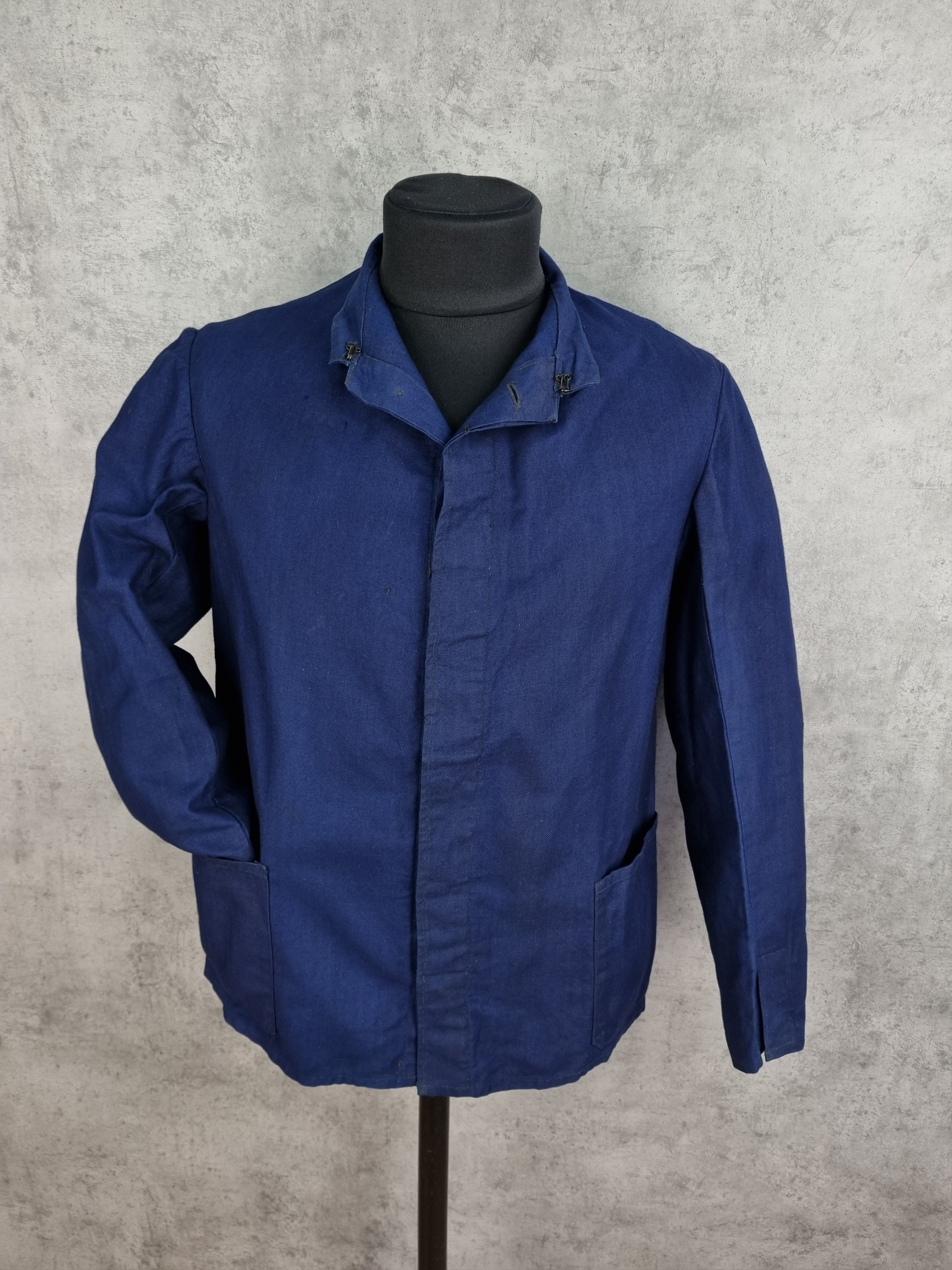 Le Laboureur × Vetra 80s Iconic Nehru Collar Worker German Jacket Size US M / EU 48-50 / 2 - 7 Thumbnail