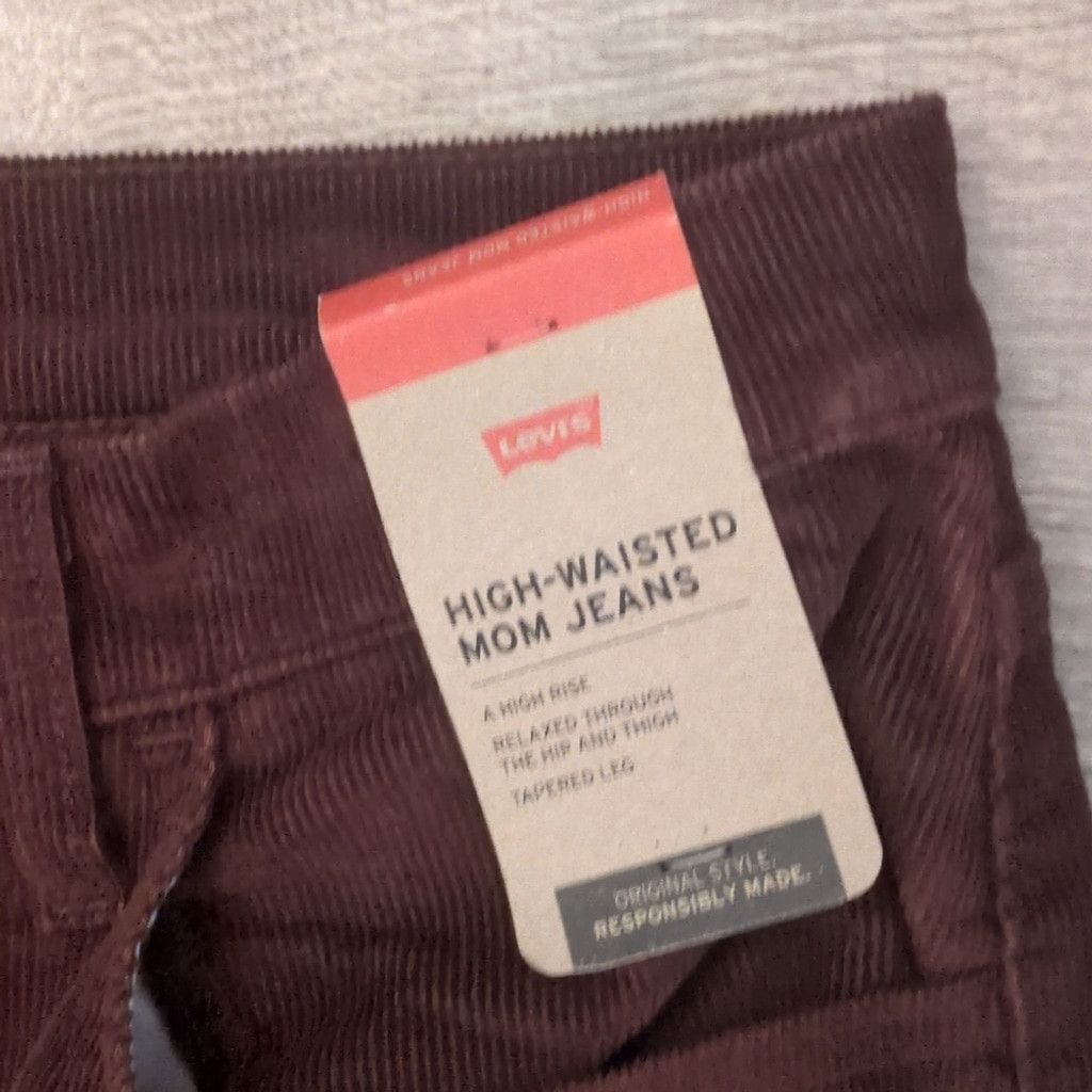 Levi's Levi's burgundy corduroy high waisted.mom jeans size 34x29 Size 24" / US 00 / IT 34 - 2 Thumbnail
