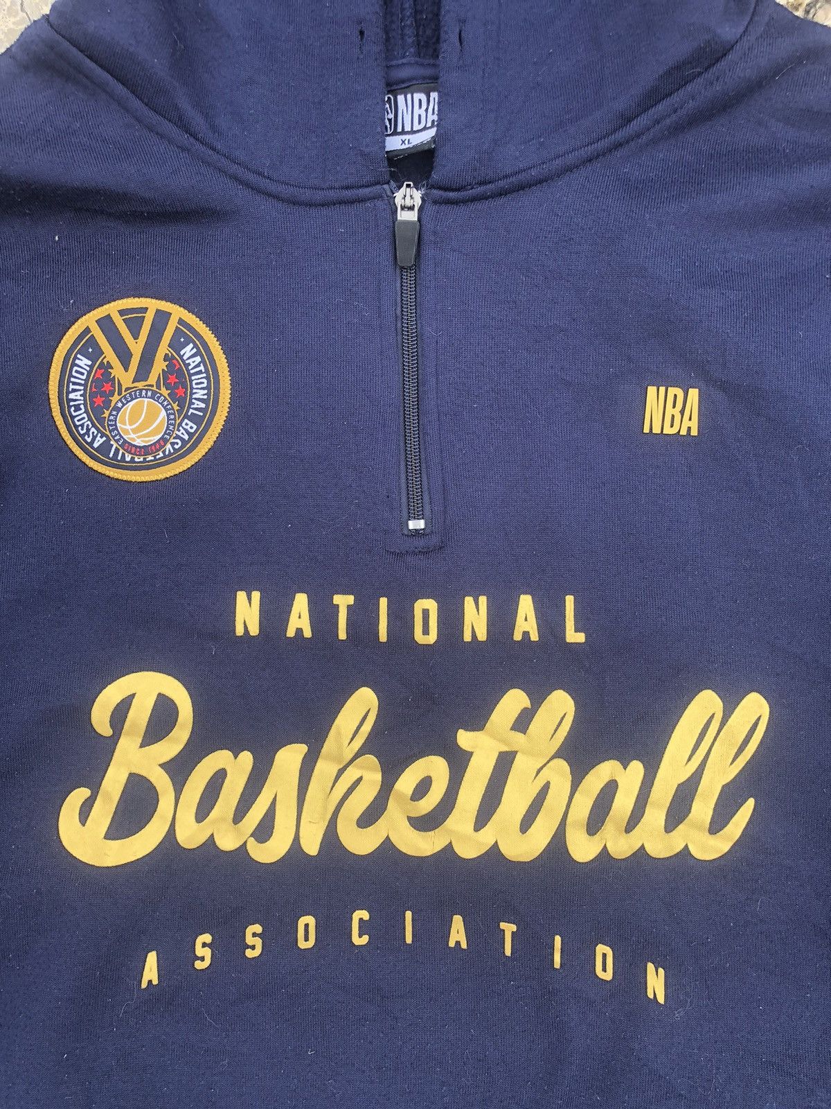 Vintage Vintage Y2K NBA Halfzipper Hoodie Sweatshirts Size US XL / EU 56 / 4 - 8 Thumbnail