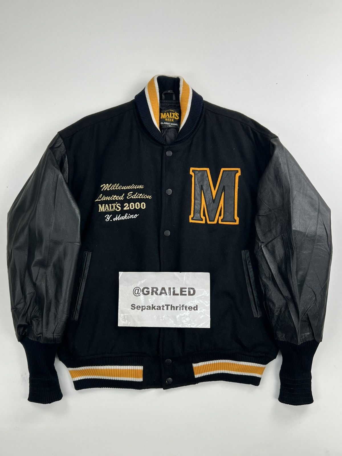 Japanese Brand VINTAGE SUNTORY MALTS BEER VARSITY JACKET Size US M / EU 48-50 / 2 - 1 Thumbnail