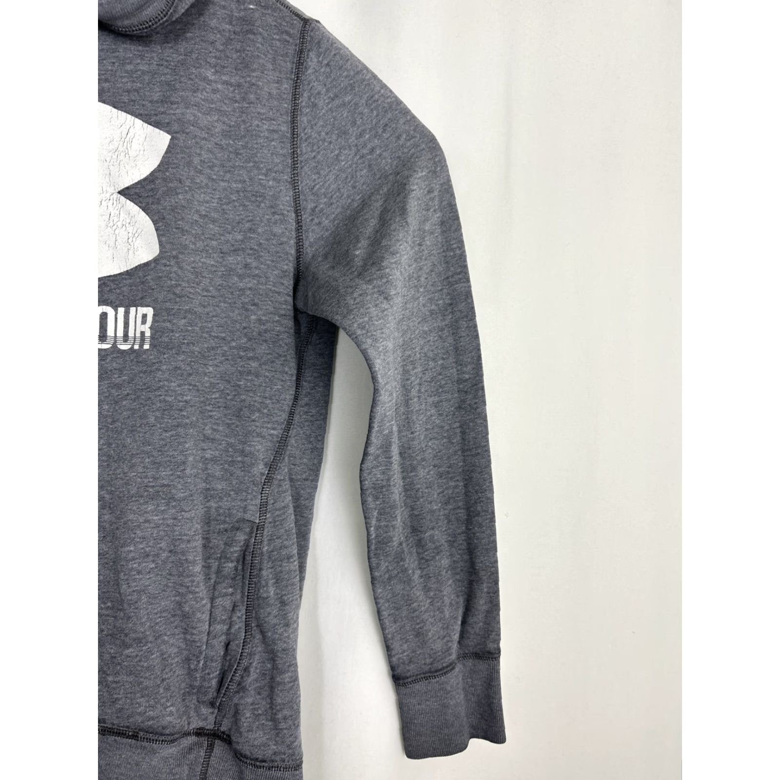 Under Armour Under Armour Womens Hoodie Pullover Gray M Distressed Loose Size M / US 6-8 / IT 42-44 - 6 Thumbnail
