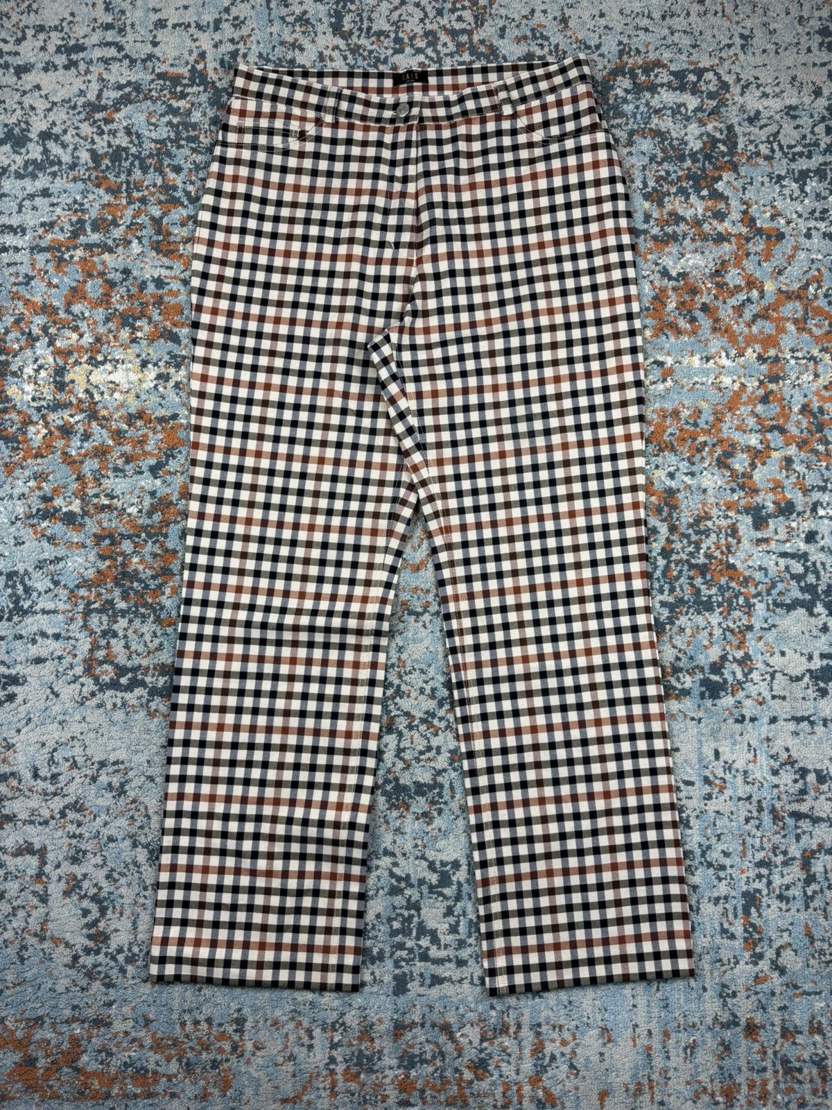 DAKS × Vintage Vintage y2k Daks London pattern checked pants straight fit Size US 32 / EU 48 - 1 Thumbnail