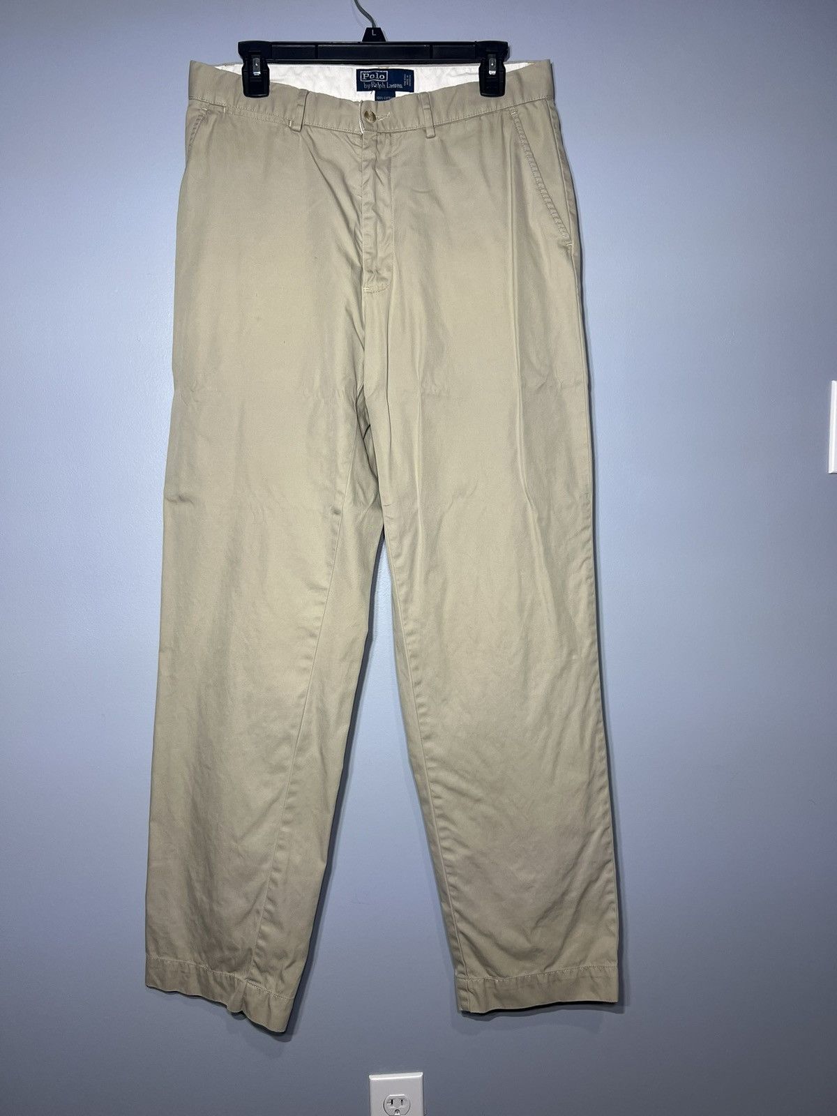 Polo Ralph Lauren Polo Ralph Lauren Pants Mens 32x32 Khaki Chino Flat Front Size US 32 / EU 48 - 2 Thumbnail