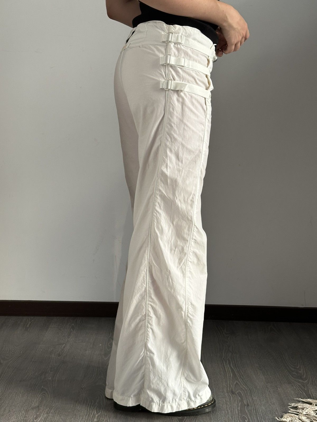 Jean Paul Gaultier Jean Paul Gaultier Jeans Wide Leg Straped Vintage Archive Size 26" / US 2 / IT 38 - 1 Thumbnail