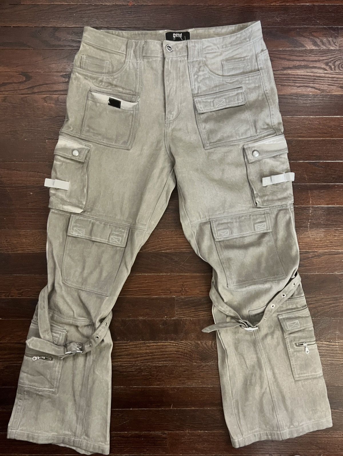 Revenge REVENGE BONDAGE HEAVY CANVAS PANT WASHED TAUPE Size US 34 / EU 50 - 6 Thumbnail