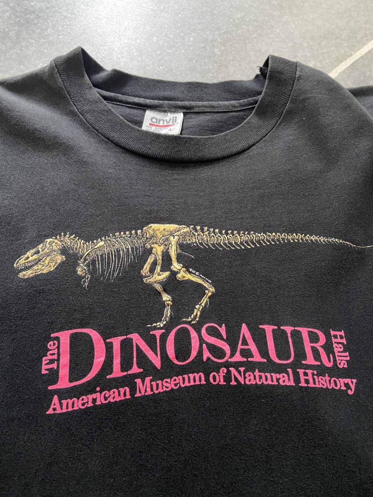 Anvil × Vintage Vintage 1995 Jurassic Park dinosaur Movie T-Shirt Size US L / EU 52-54 / 3 - 6 Thumbnail