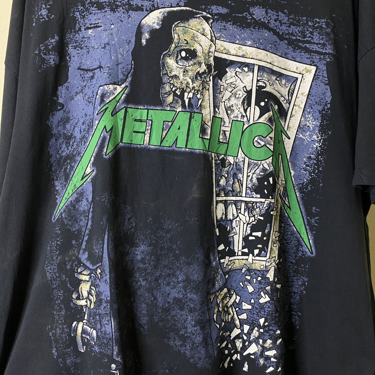 Band Tees × H&M × Metallica Vintage Metallica Artwork By Pushead Collaboration T Shirt Size US XL / EU 56 / 4 - 2 Thumbnail