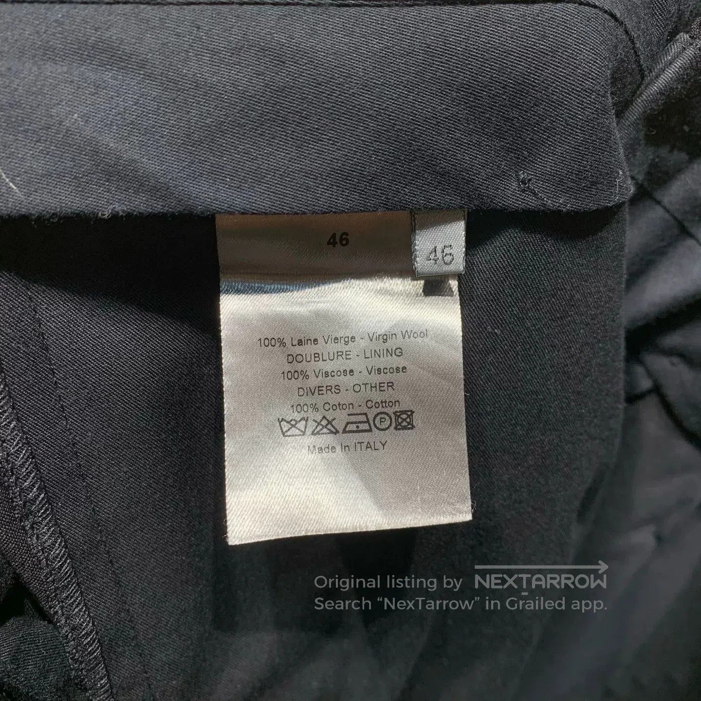 Dior Dior Solid Straight-Fit Tailored Trousers. Size US 36 / EU 52 - 4 Thumbnail