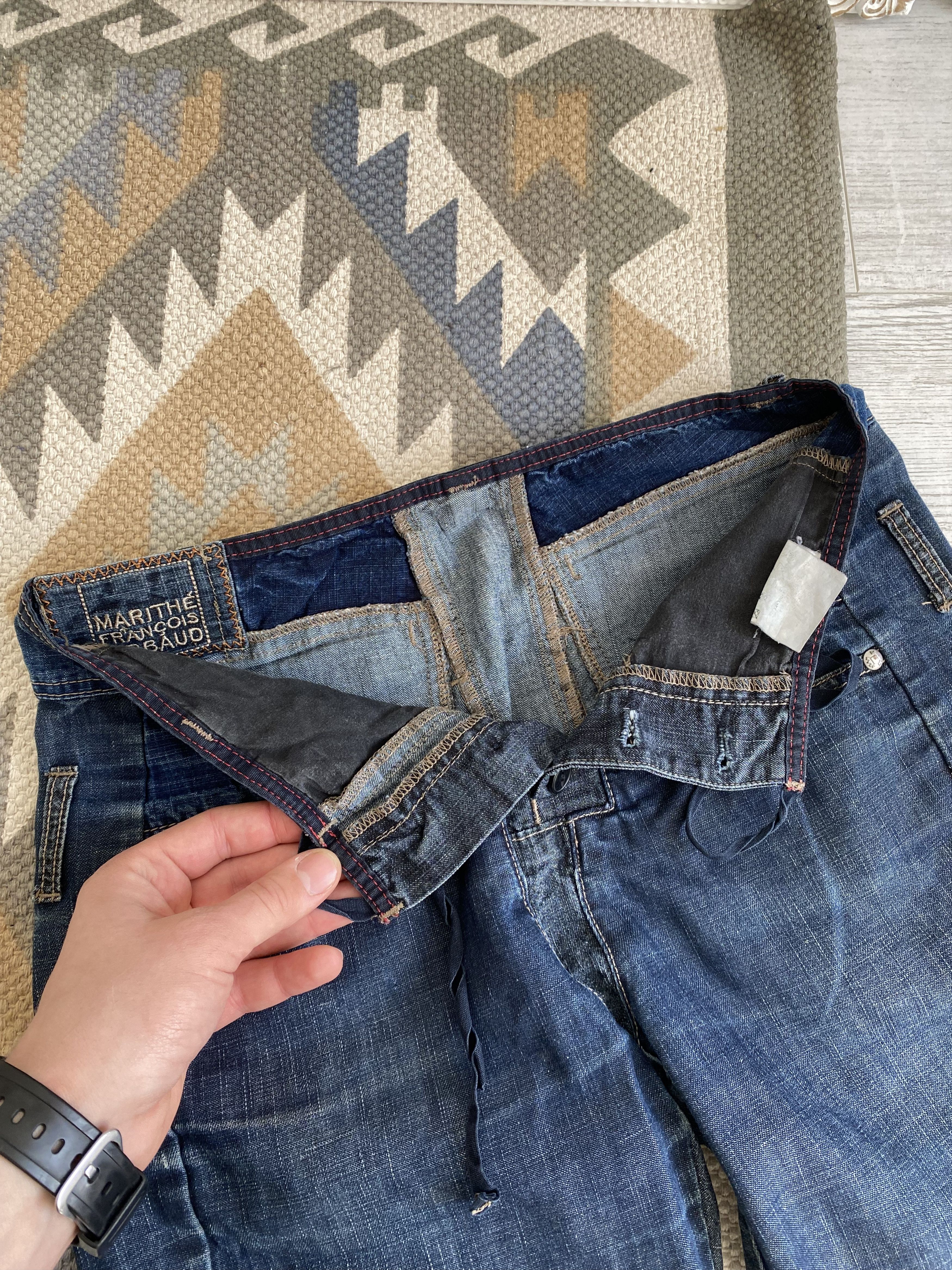 Marithe + Francois Girbaud Marithe Francois Girbaud Avant Garde Denim Slim Jeans Size 28" / US 6 / IT 42 - 10 Thumbnail