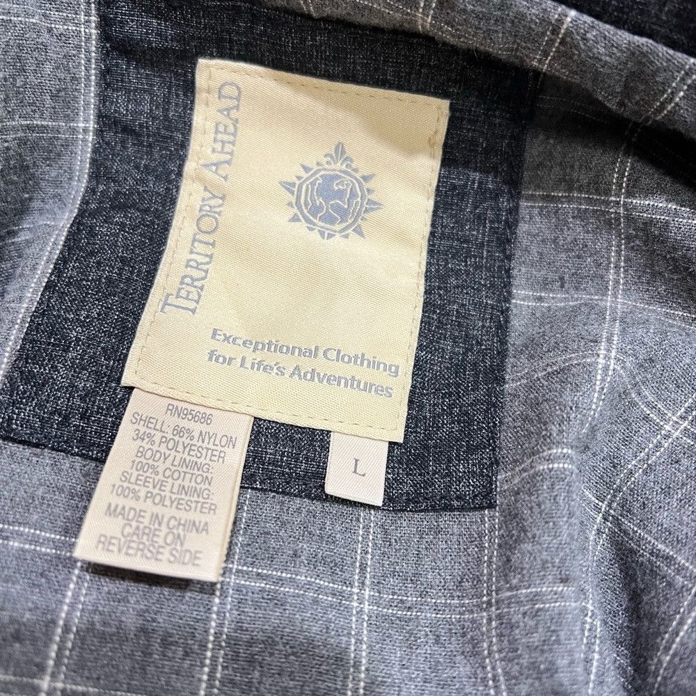 Outerknown OUTERKNOWN The Journey Black Grey Nylon Zip Up Button Up Ho Size US L / EU 52-54 / 3 - 7 Thumbnail
