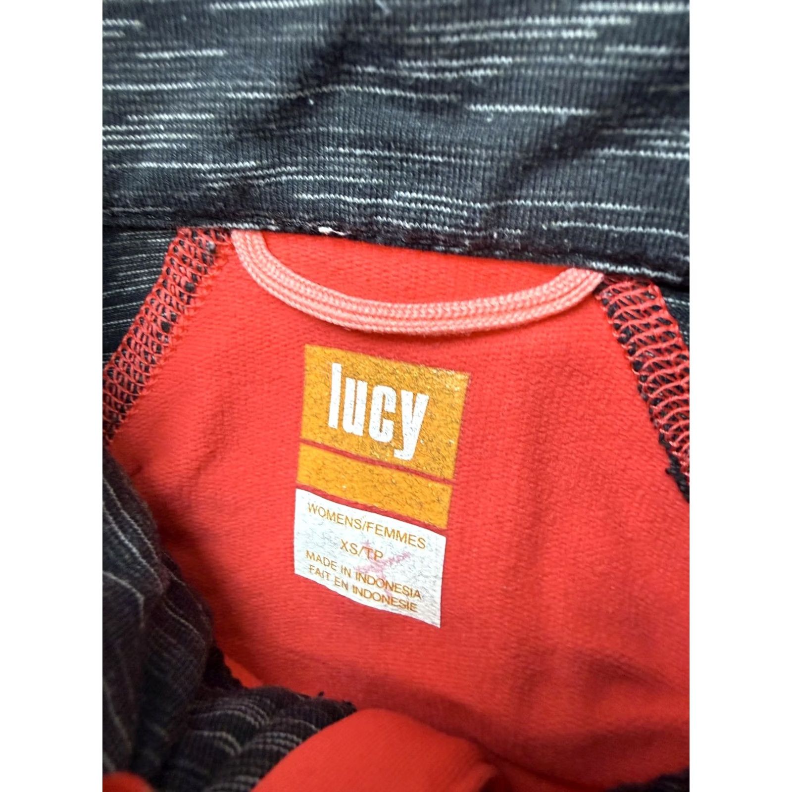 Vintage Lucy Jacket Womens XS Red Full Zip Track Slim Fit Running Athletic Lightweight Size XS / US 0-2 / IT 36-38 - 4 Thumbnail