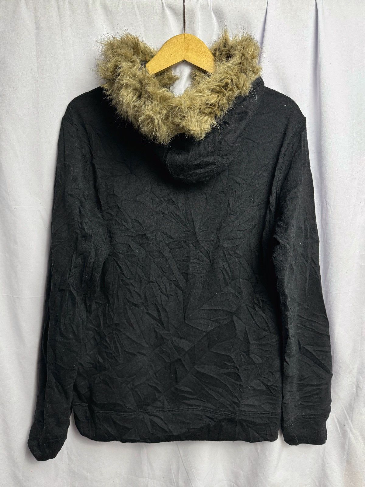If Six Was Nine × Japanese Brand × Le Grande Bleu (L.G.B.) Faux Fur Hoodie Black Urban Collection Size US M / EU 48-50 / 2 - 4 Thumbnail