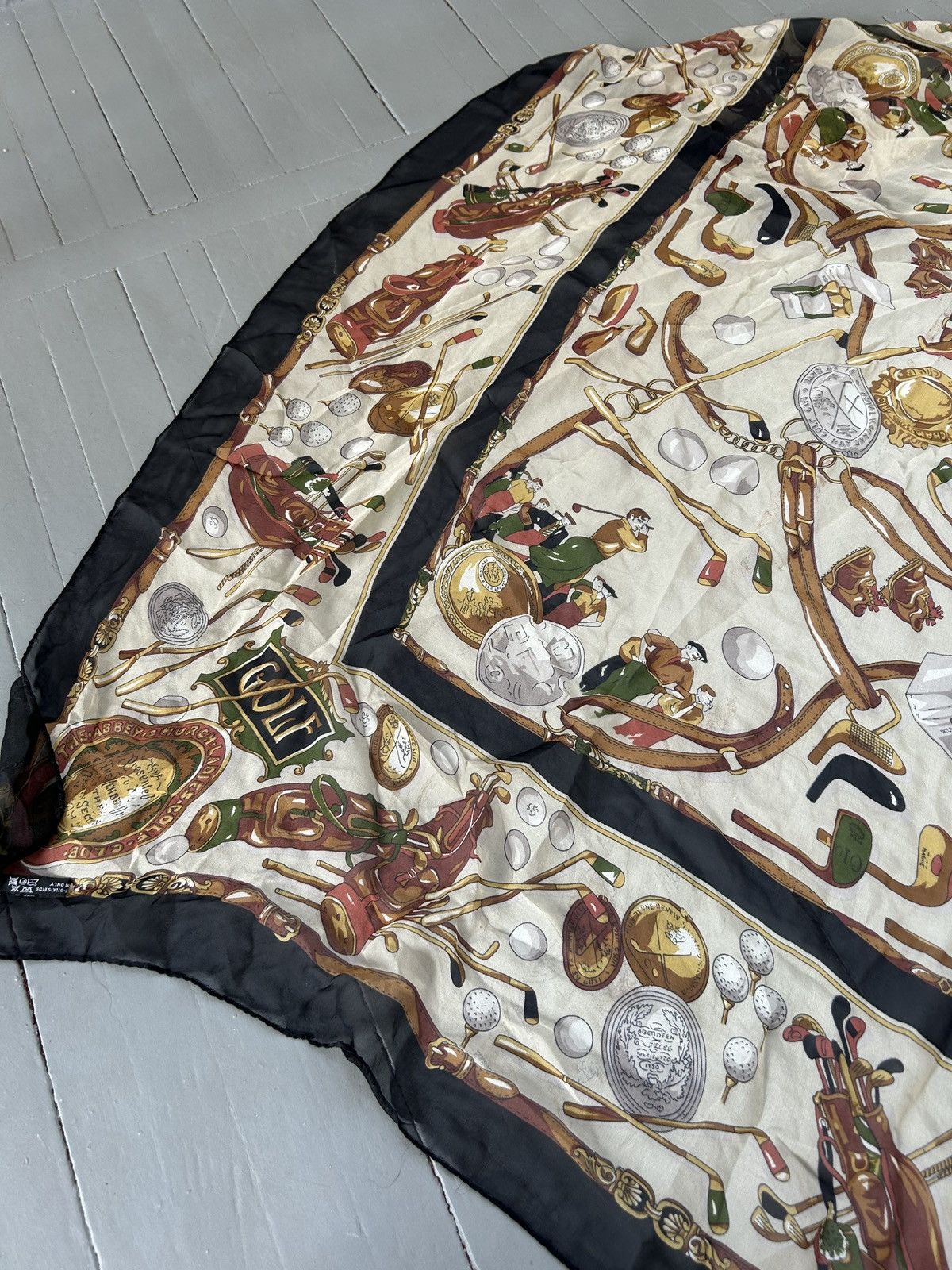 Vintage Vintage silk scarf Size ONE SIZE - 3 Thumbnail