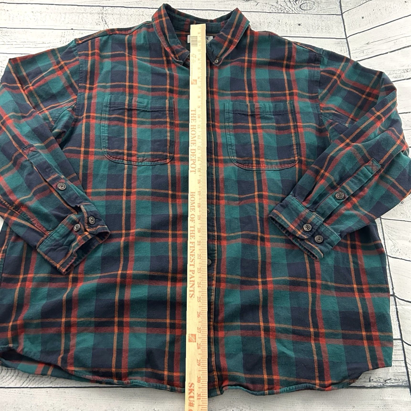 CO Duluth Trading Co Long Sleeve Button-Up Flannel Shirt Men's 2XL Multicolor Size US XXL / EU 58 / 5 - 3 Thumbnail