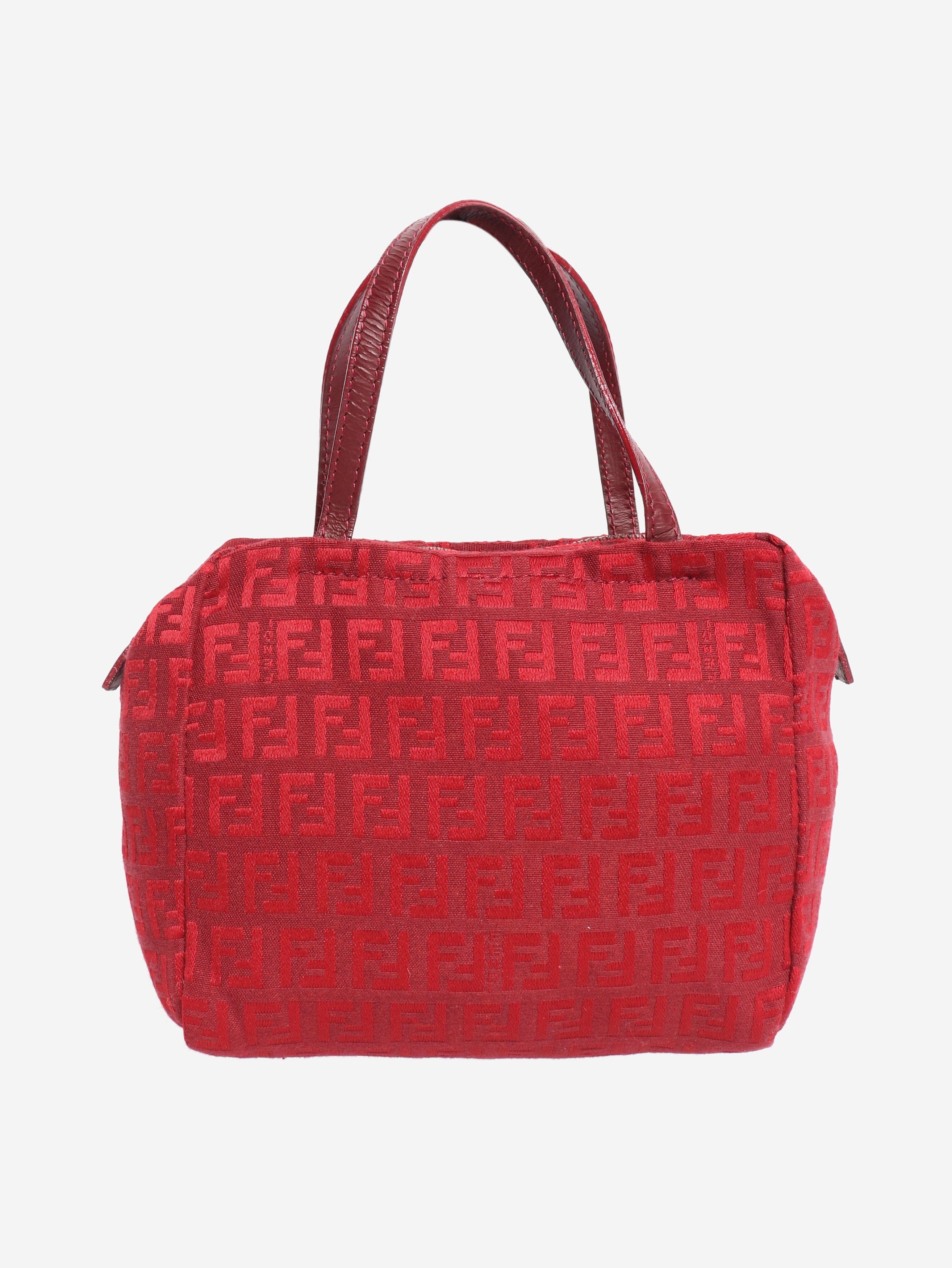 Fendi Burgundy FF Monogram mini pouch Size ONE SIZE - 1 Thumbnail