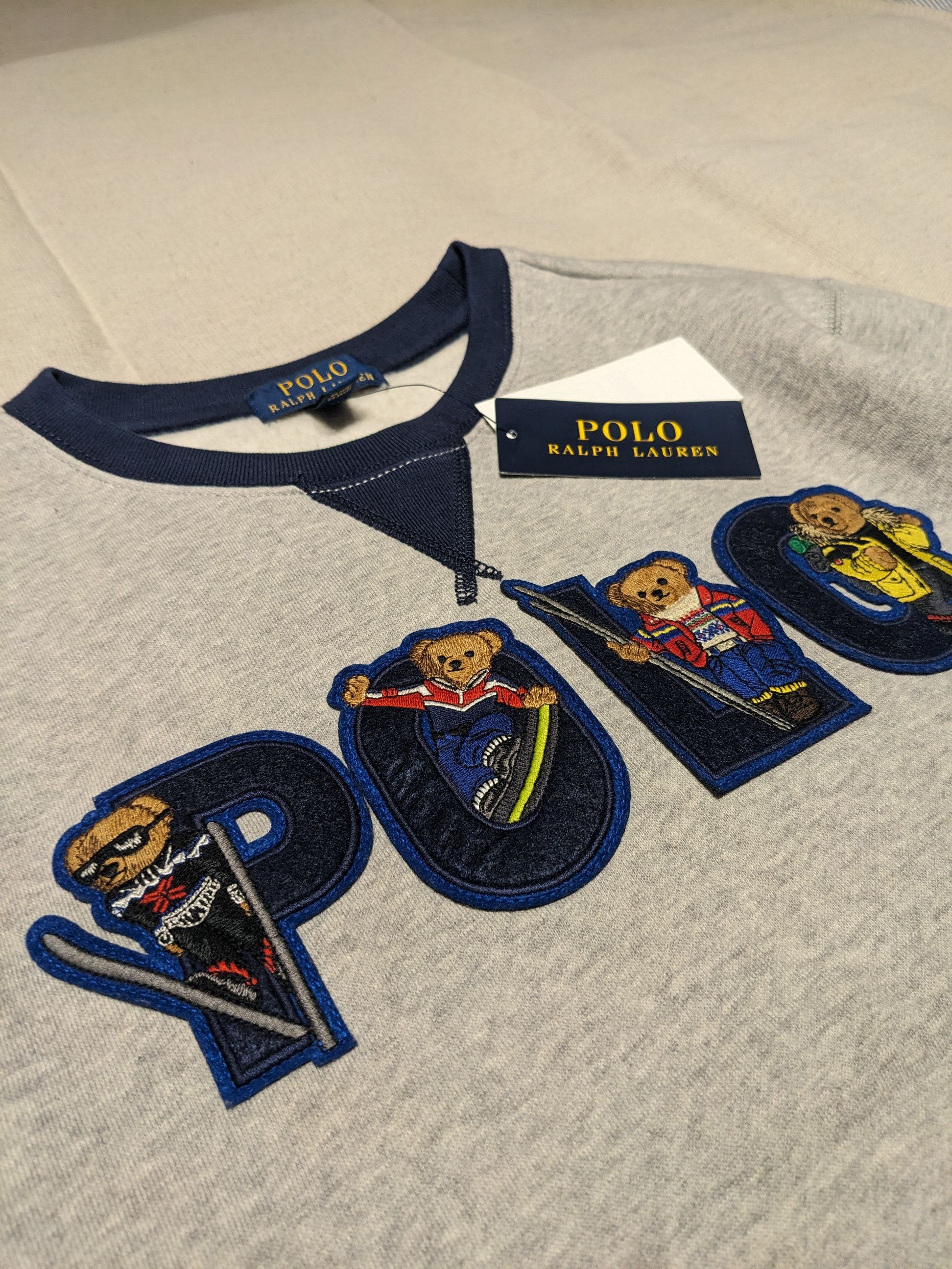 Polo Ralph Lauren Polo Spellout Embroidered Crewneck Sweater boys L men's S Size US S / EU 44-46 / 1 - 4 Thumbnail