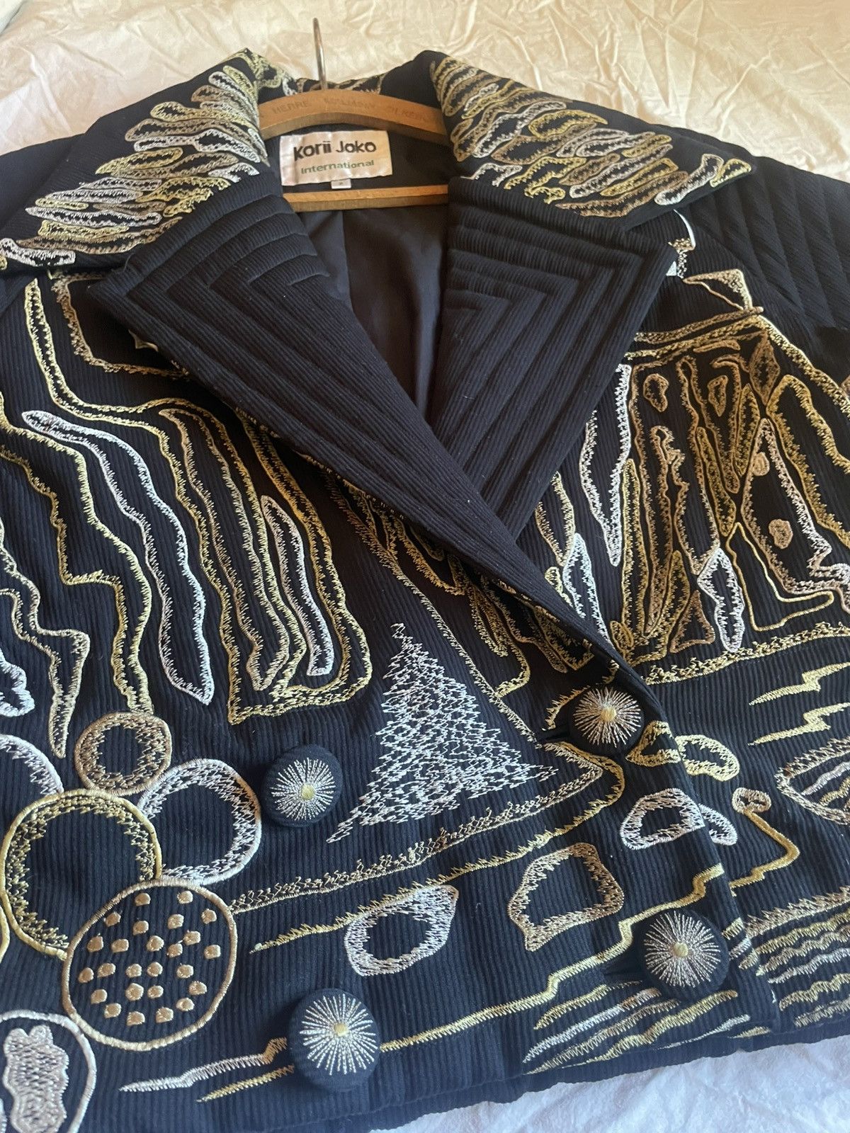 Other Vintage Korii Joko Embroidered Art-to-Wear Jacket Size US M / EU 48-50 / 2 - 3 Thumbnail