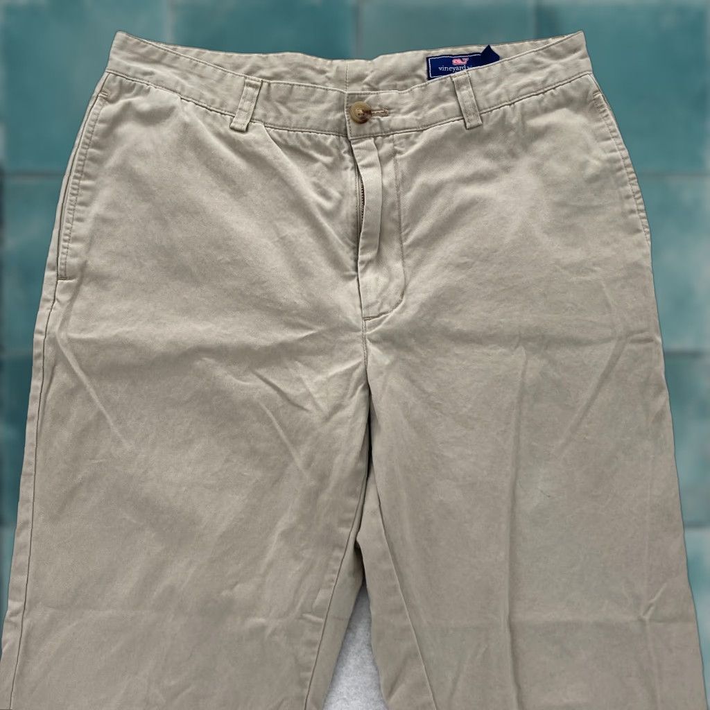 Vineyard Vines Vineyard Vines Chino Pants Mens 34x30 Khaki Beige Straight Leg Preppy Travel Pants Size US 34 / EU 50 - 1 Thumbnail