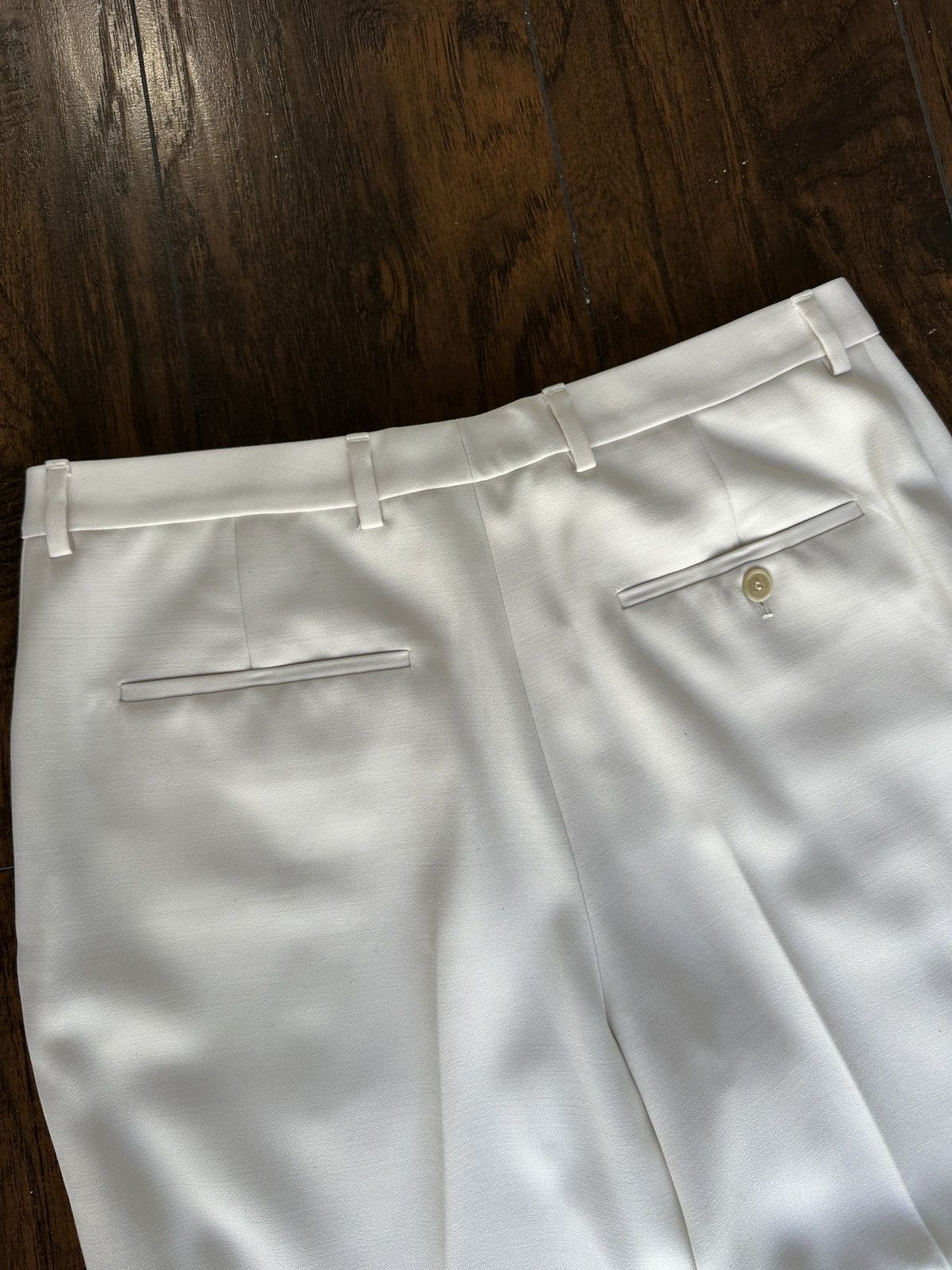 Saint Laurent Paris Ivory Wool Suit Pants Size 48R - 7 Thumbnail