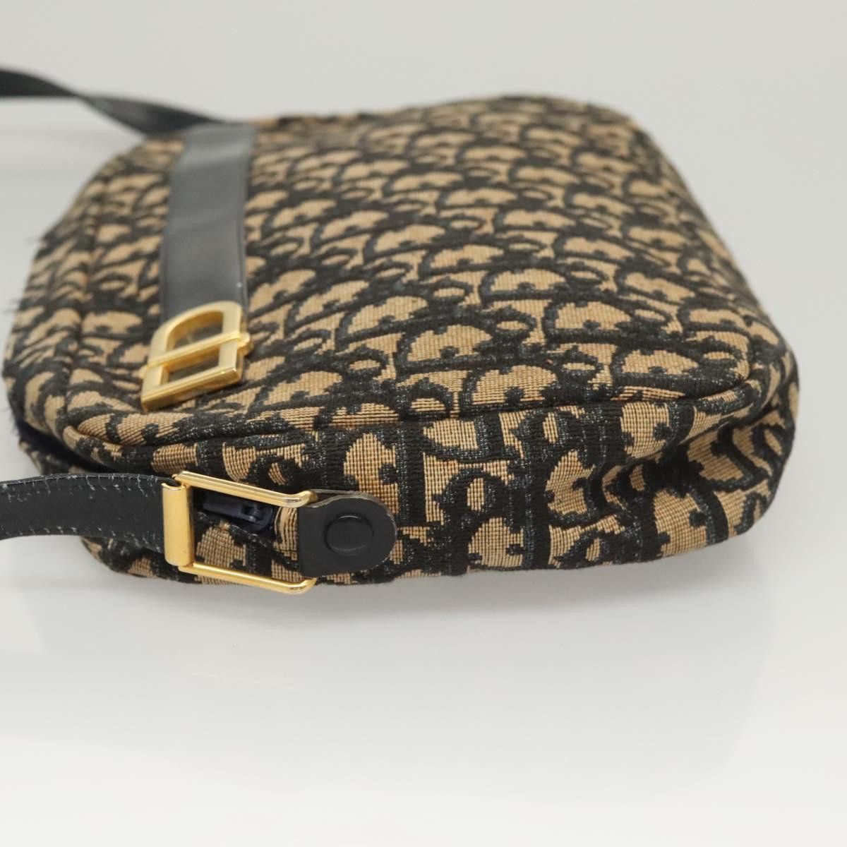 Dior DIOR Trotter Canvas Shoulder Bag Navy Gold Size ONE SIZE - 5 Thumbnail