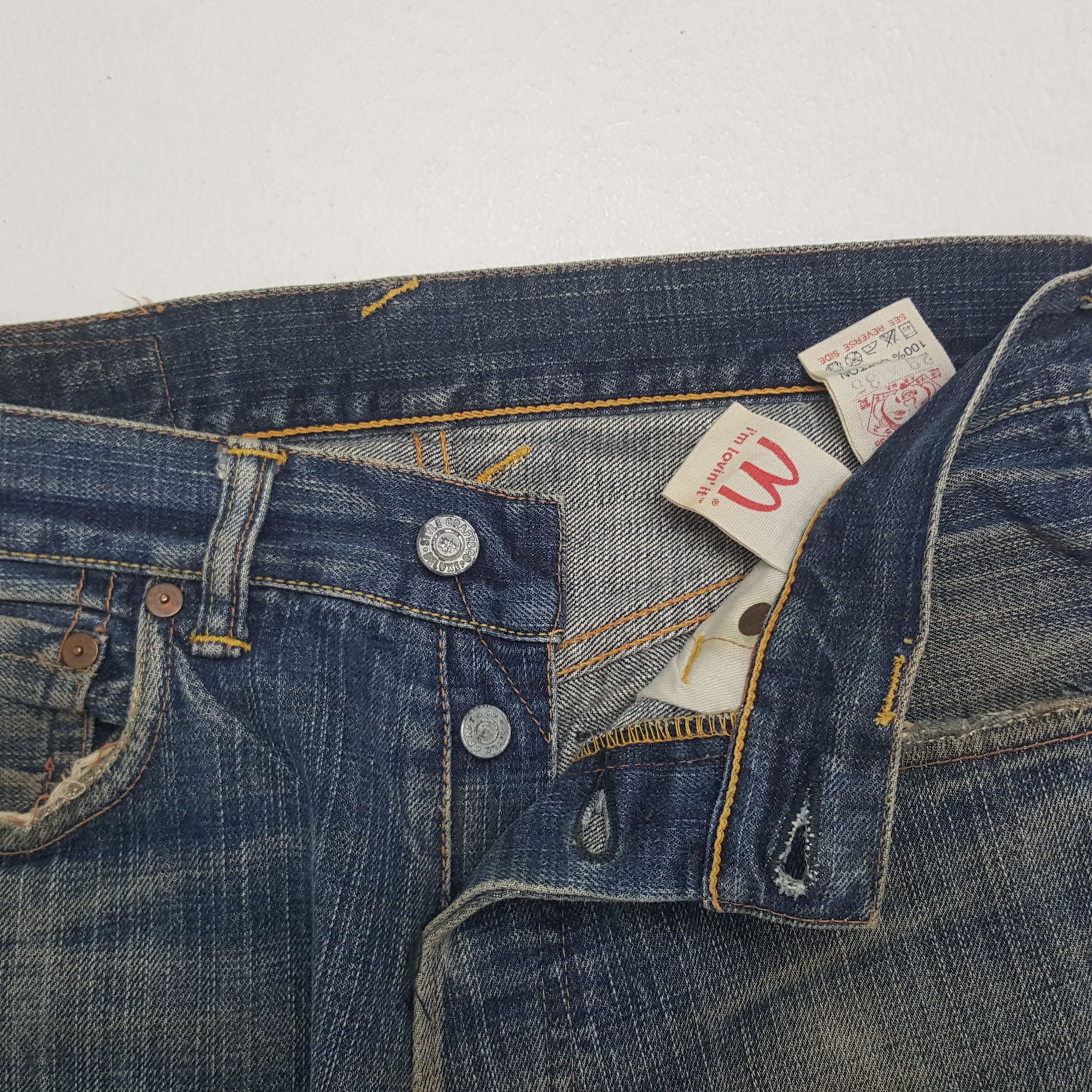 Evisu × Vintage Vintage Evisu x McDonald’s Selvedge Custom Daicock Jeans Size US 28 / EU 44 - 13 Thumbnail