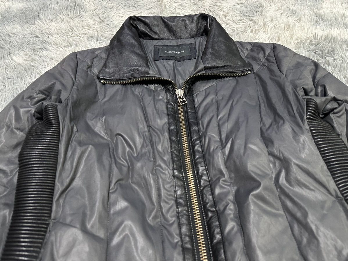 Le Grande Bleu (L.G.B.) 🔥Sick Y2K Maniac Works Puffer Leather Jacket Size US L / EU 52-54 / 3 - 3 Thumbnail
