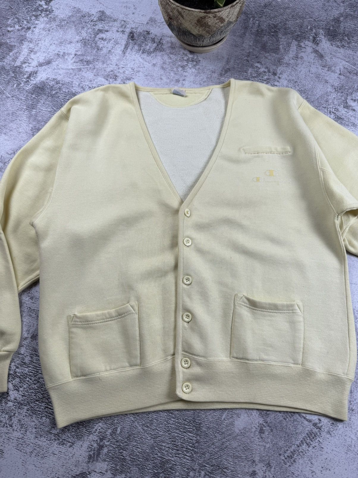 Champion Champion 70S 80S Varsity American USA Cardigan Sweatshirt Size US XL / EU 56 / 4 - 16 Thumbnail