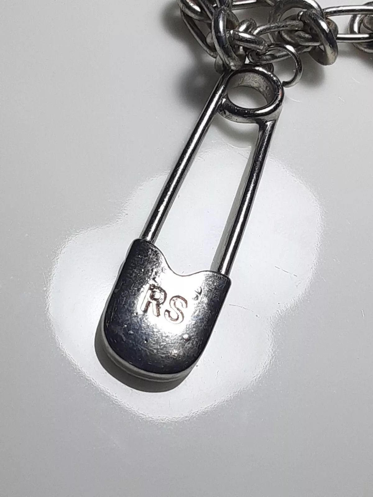 Raf Simons Rare Safety-Pin Knot Chain Necklace Size ONE SIZE - 3 Thumbnail
