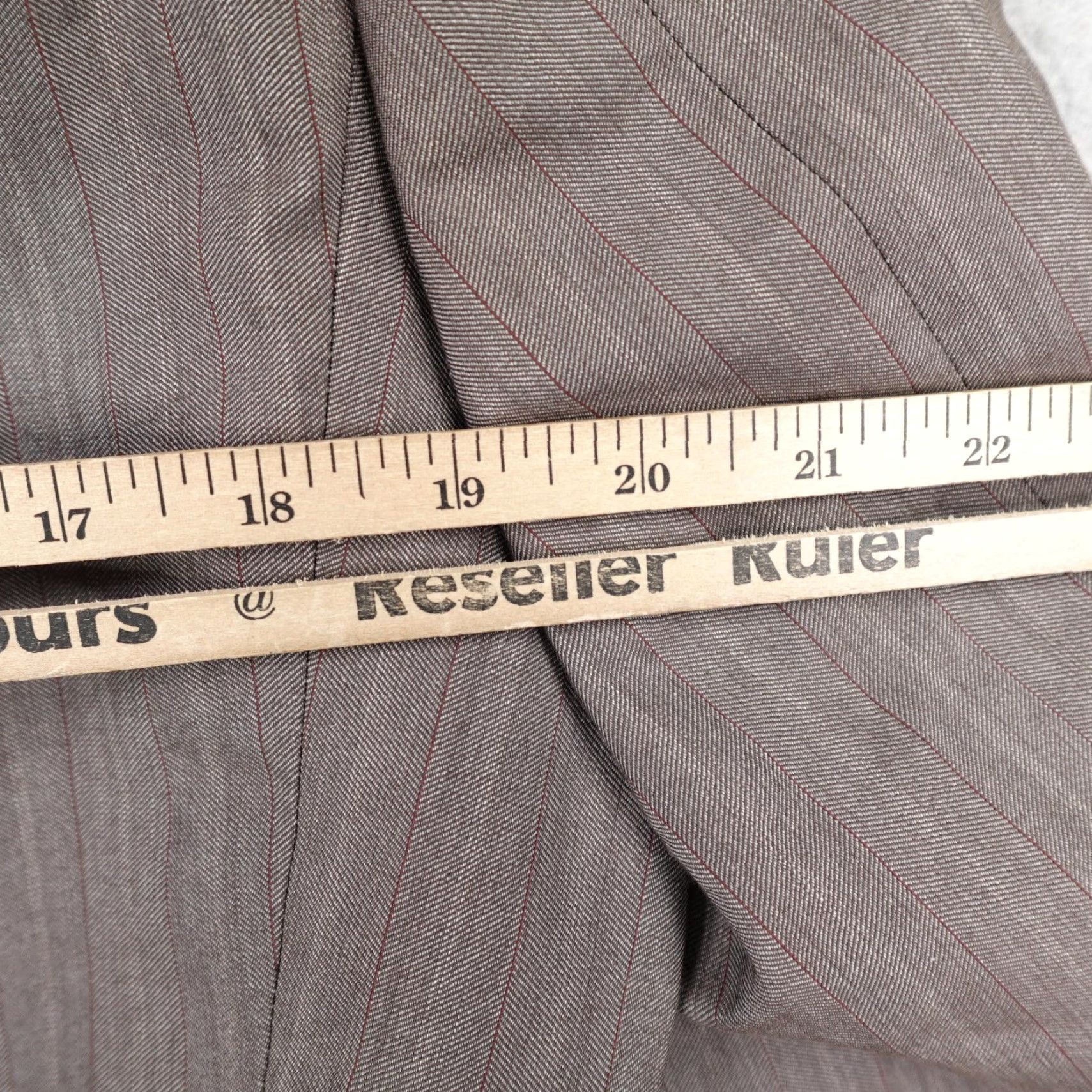 Hugo Boss VINTAGE Hugo Boss Blazer Mens 36S Brown Einstein Sigma Suit Jacket Sport Coat Gray Wool Striped Buttoned Formal Business 36S Mens Size 36R - 5 Thumbnail