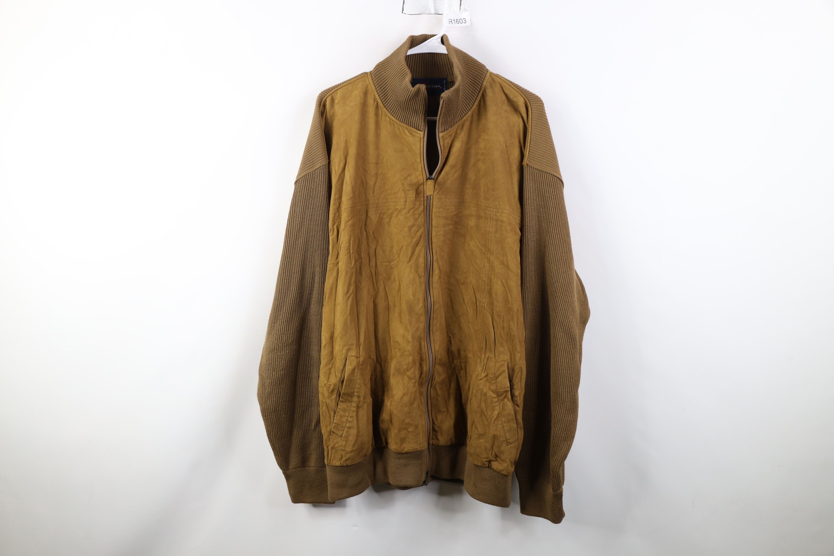Vintage Vintage 90s Y2K Streetwear Ribbed Sweater Jacket Swacket Size US XXL / EU 58 / 5 - 1 Thumbnail