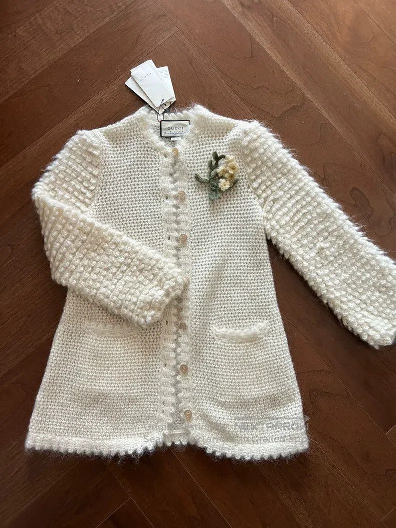 Gucci Gucci Mahai woollen crochet sweater Size M / US 6-8 / IT 42-44 - 2 Thumbnail