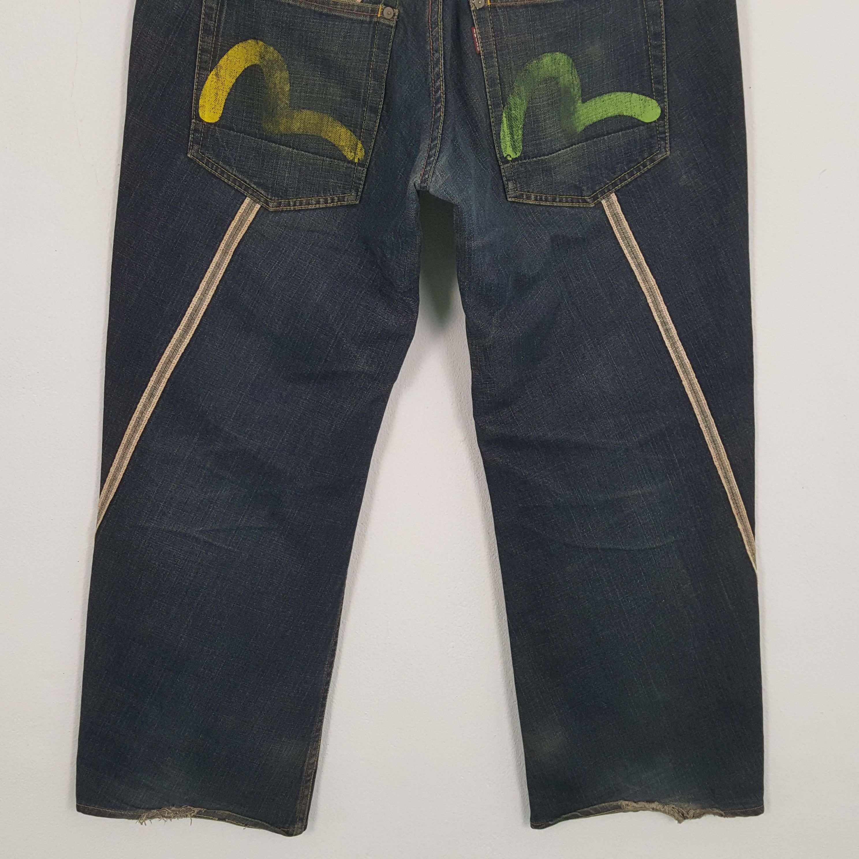 Evisu × Japanese Brand × Vintage EVISU Japanese Brand Streetwear Custom Daicock Jeans Size US 36 / EU 52 - 6 Thumbnail