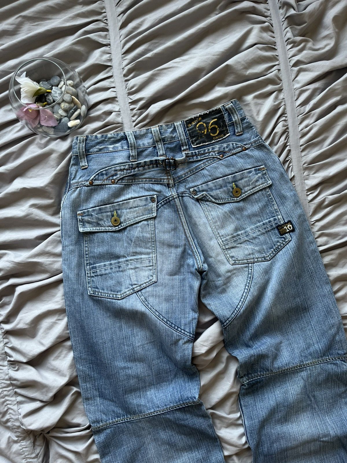 G-Star Vintage G-Star Raw Denim Double Knee Y2K Washed Baggy Size US 32 / EU 48 - 3 Thumbnail