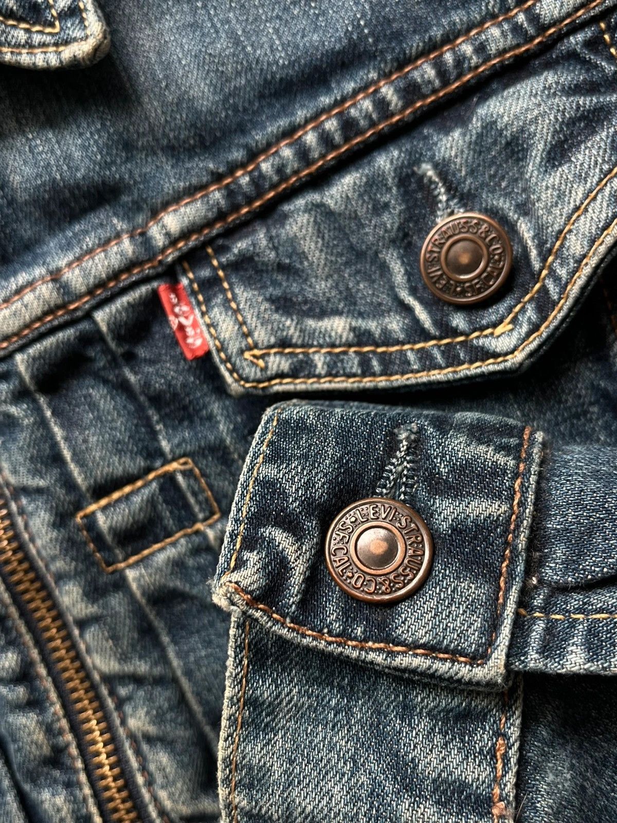Levi's Levi's 73695 Sz S 2002 Y2K Made in Tunisia Zip Rare Blue Size S / US 4 / IT 40 - 5 Thumbnail