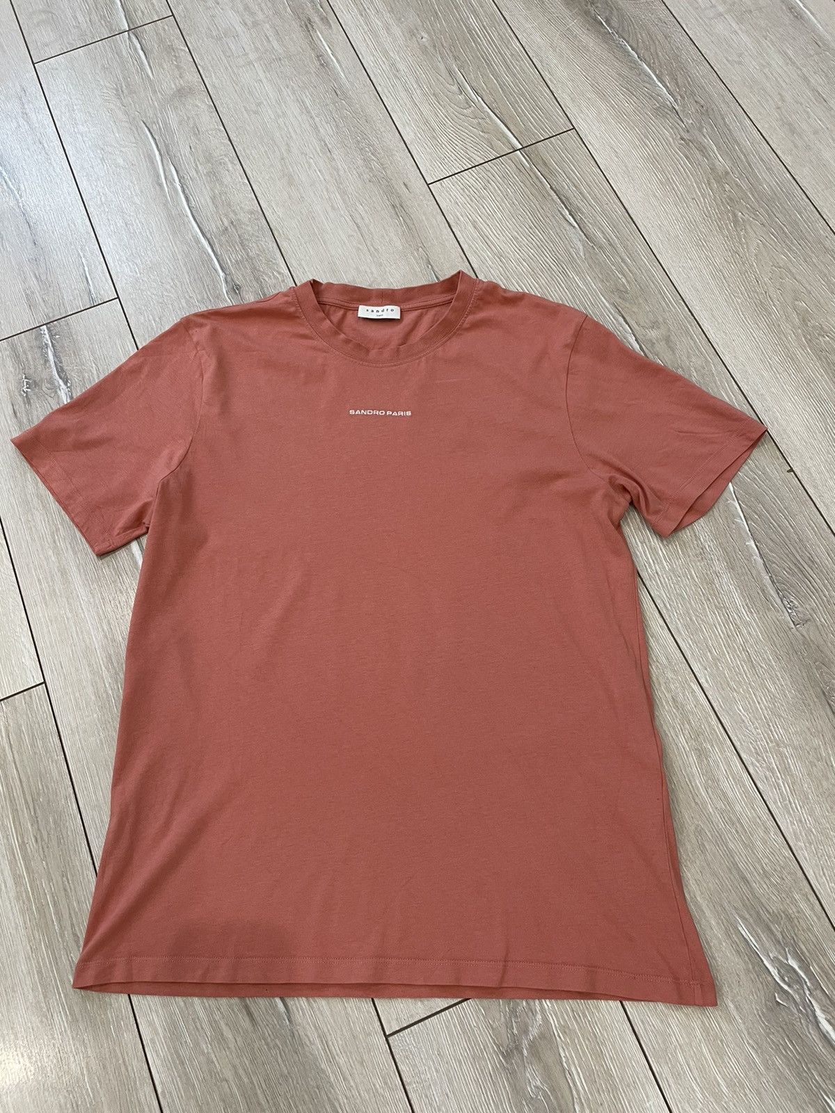Sandro Mens Sandro Paris T shirt center logo Size US L / EU 52-54 / 3 - 1 Thumbnail