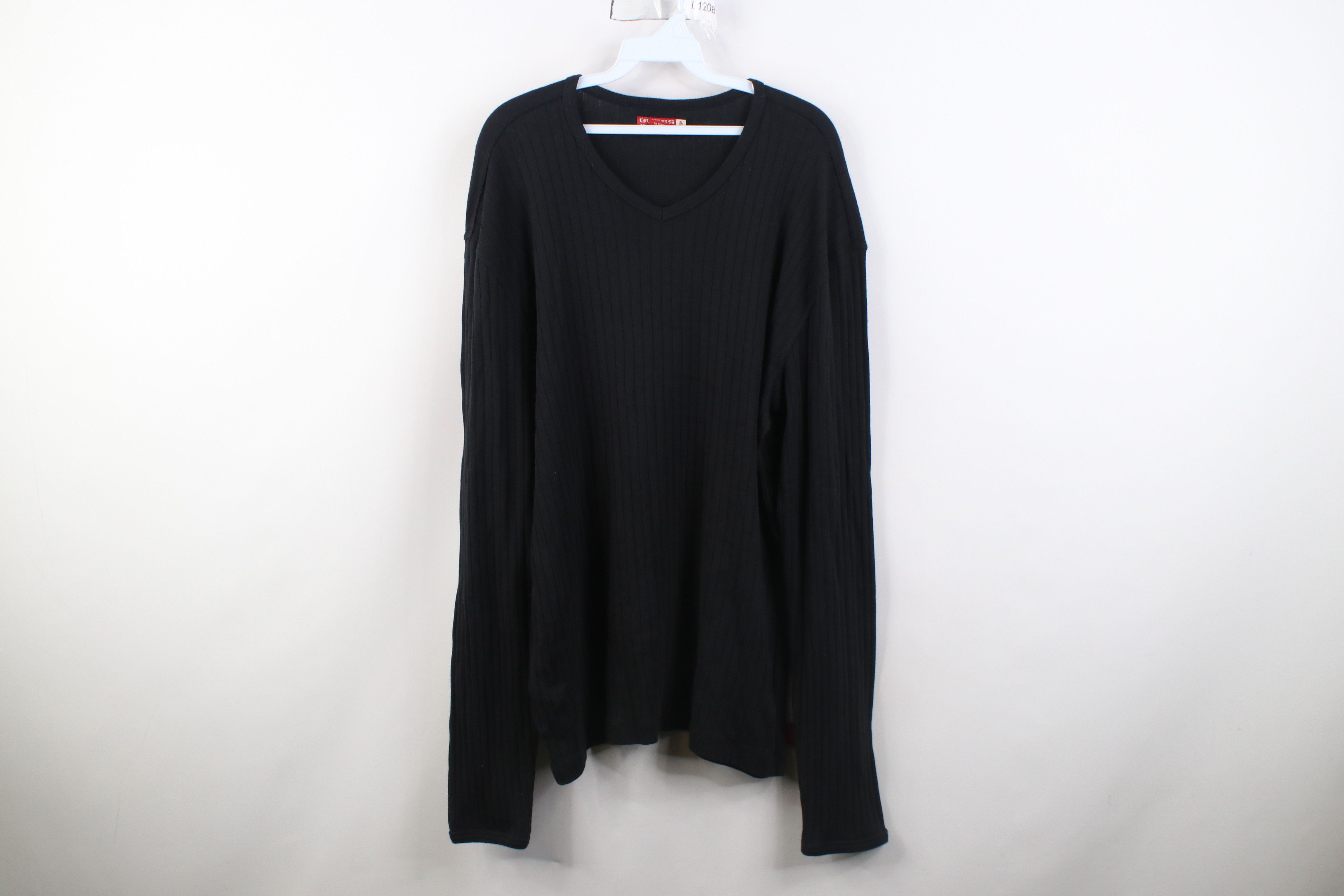 Guess Vintage 90s Y2K Guess Ribbed Knit Long Sleeve T-Shirt Size US XL / EU 56 / 4 - 1 Thumbnail